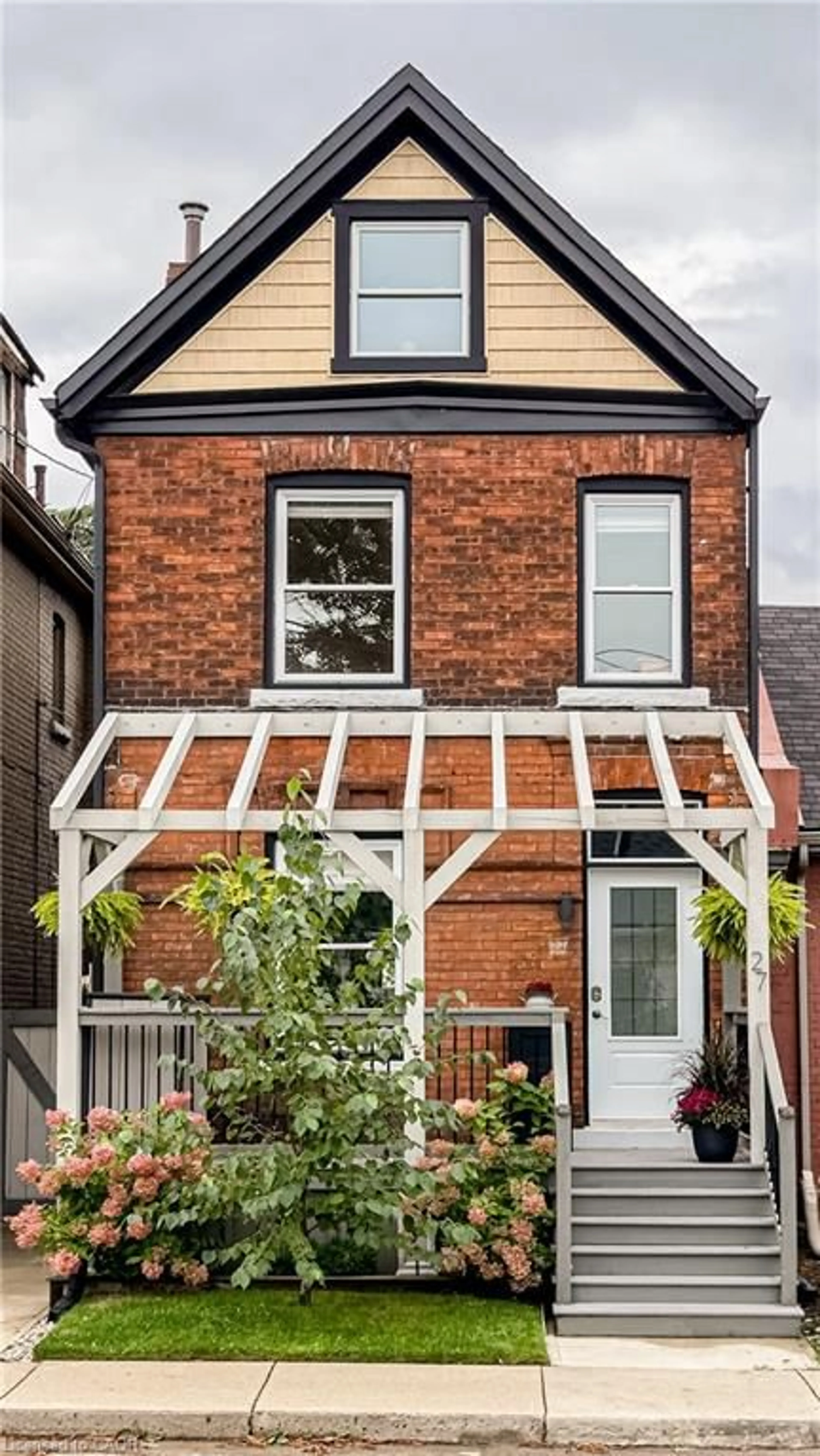 Home with brick exterior material, street for 27 Steven St, Hamilton Ontario L8L 5N4