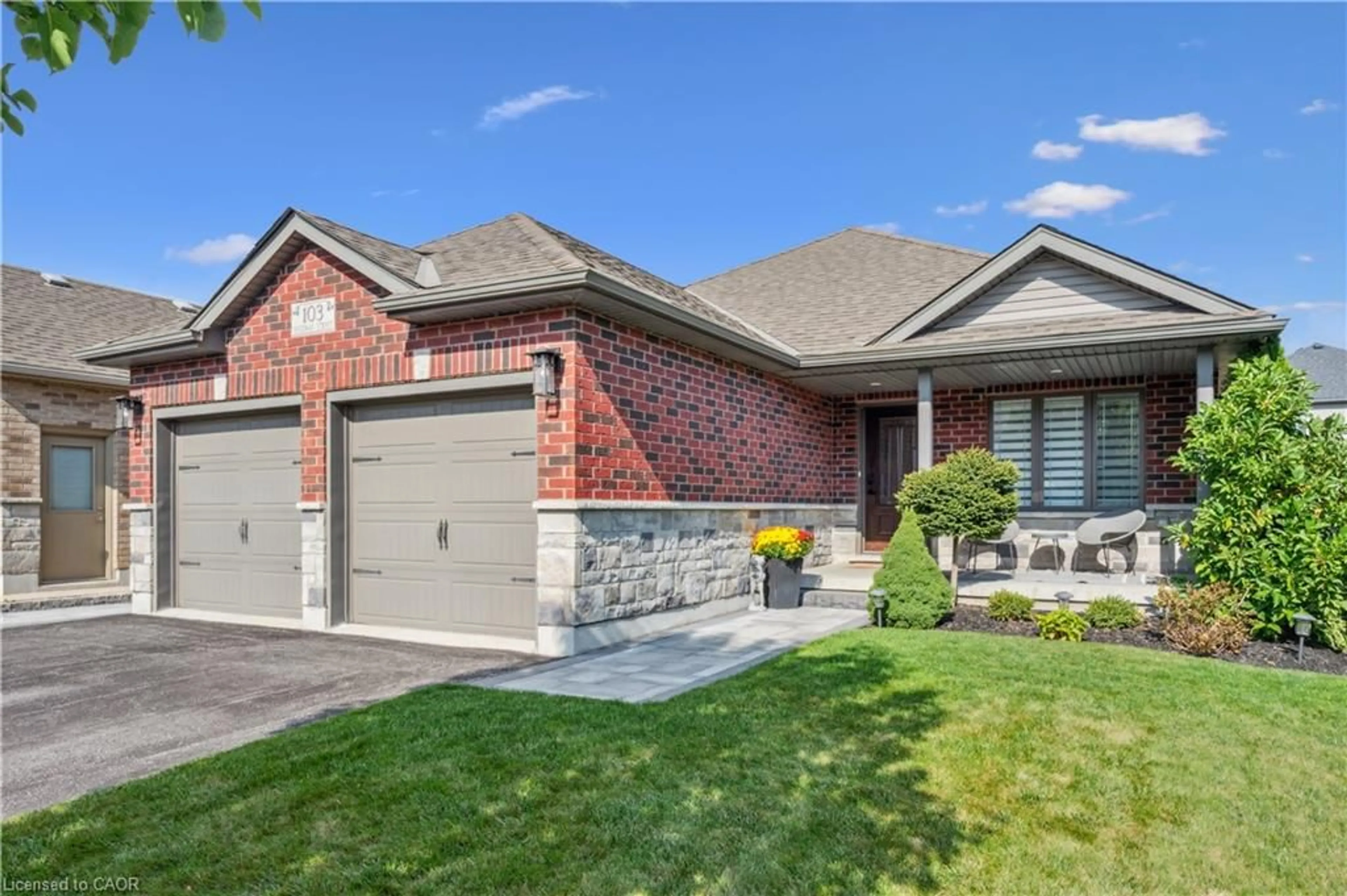 Home with brick exterior material, street for 103 Mcgowan St, Elora Ontario N0B 1S0