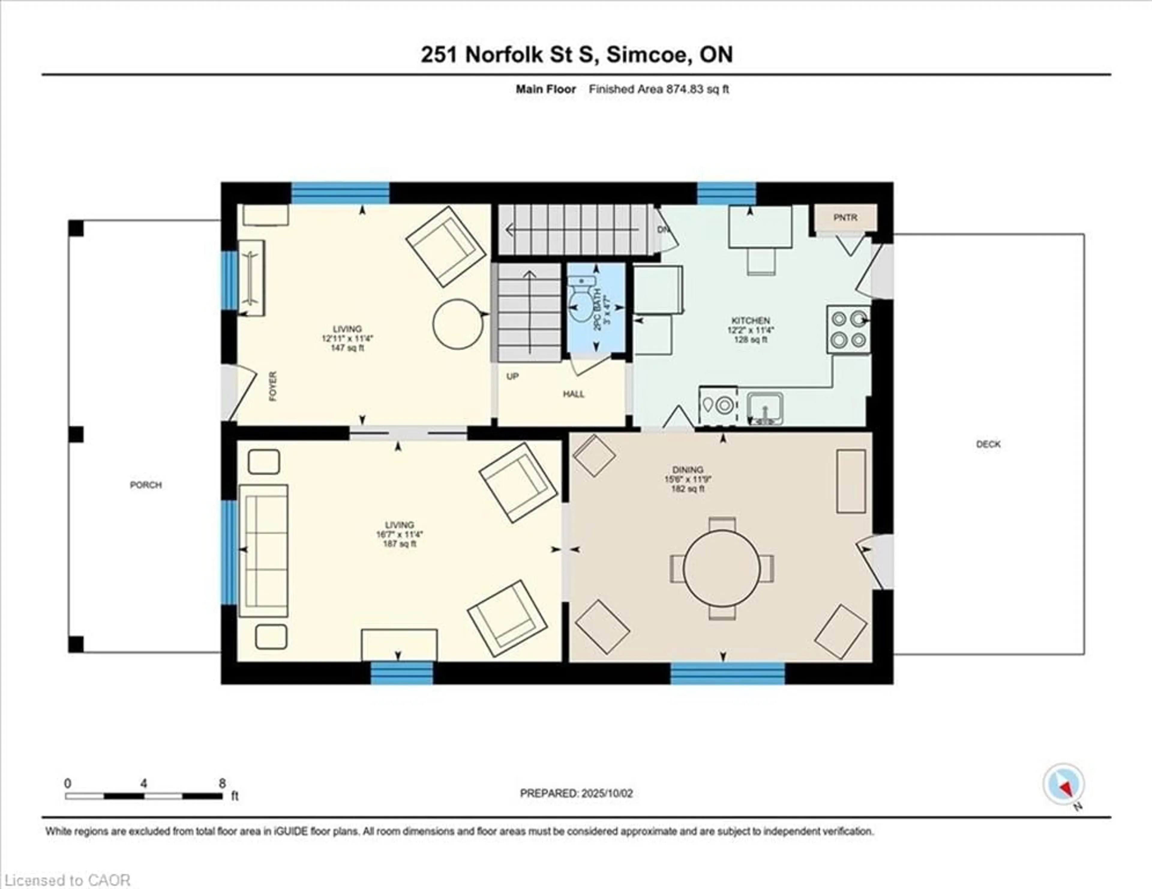 Floor plan for 251 Norfolk St, Simcoe Ontario N3Y 2W6