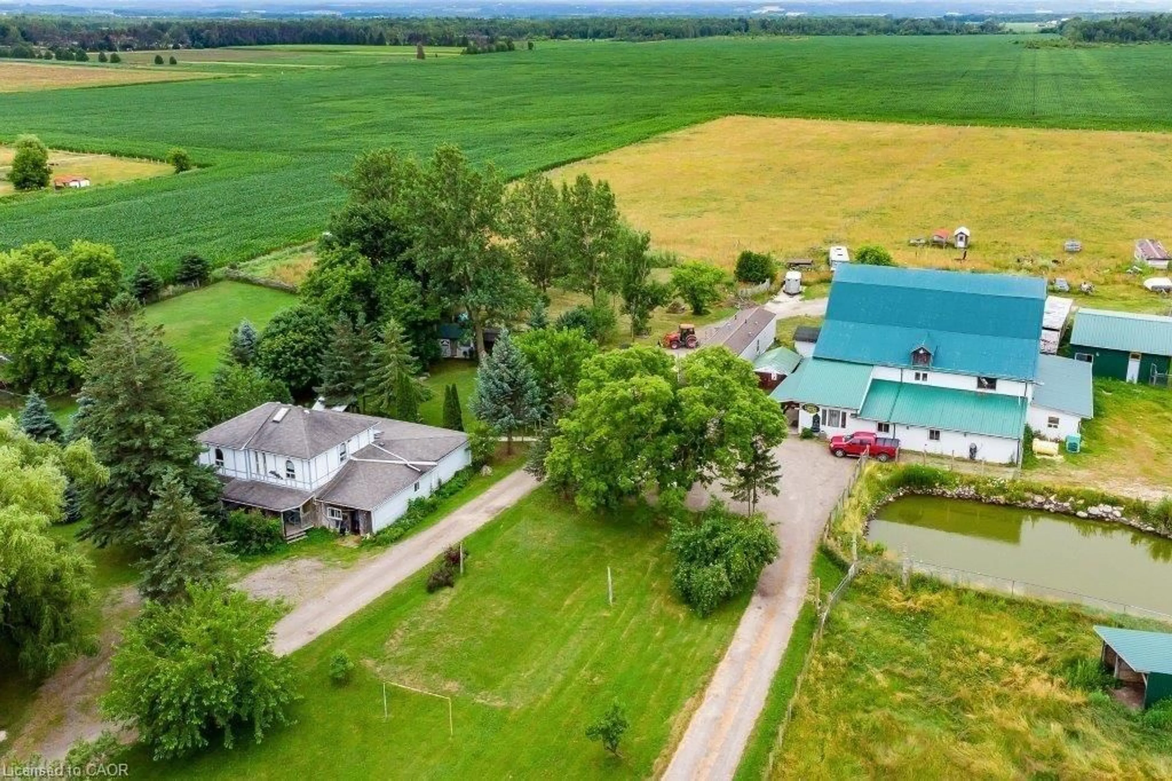 A pic from outside/outdoor area/front of a property/back of a property/a pic from drone, water/lake/river/ocean view for 7941 Highway 26, Clearview Ontario L0M 1S0