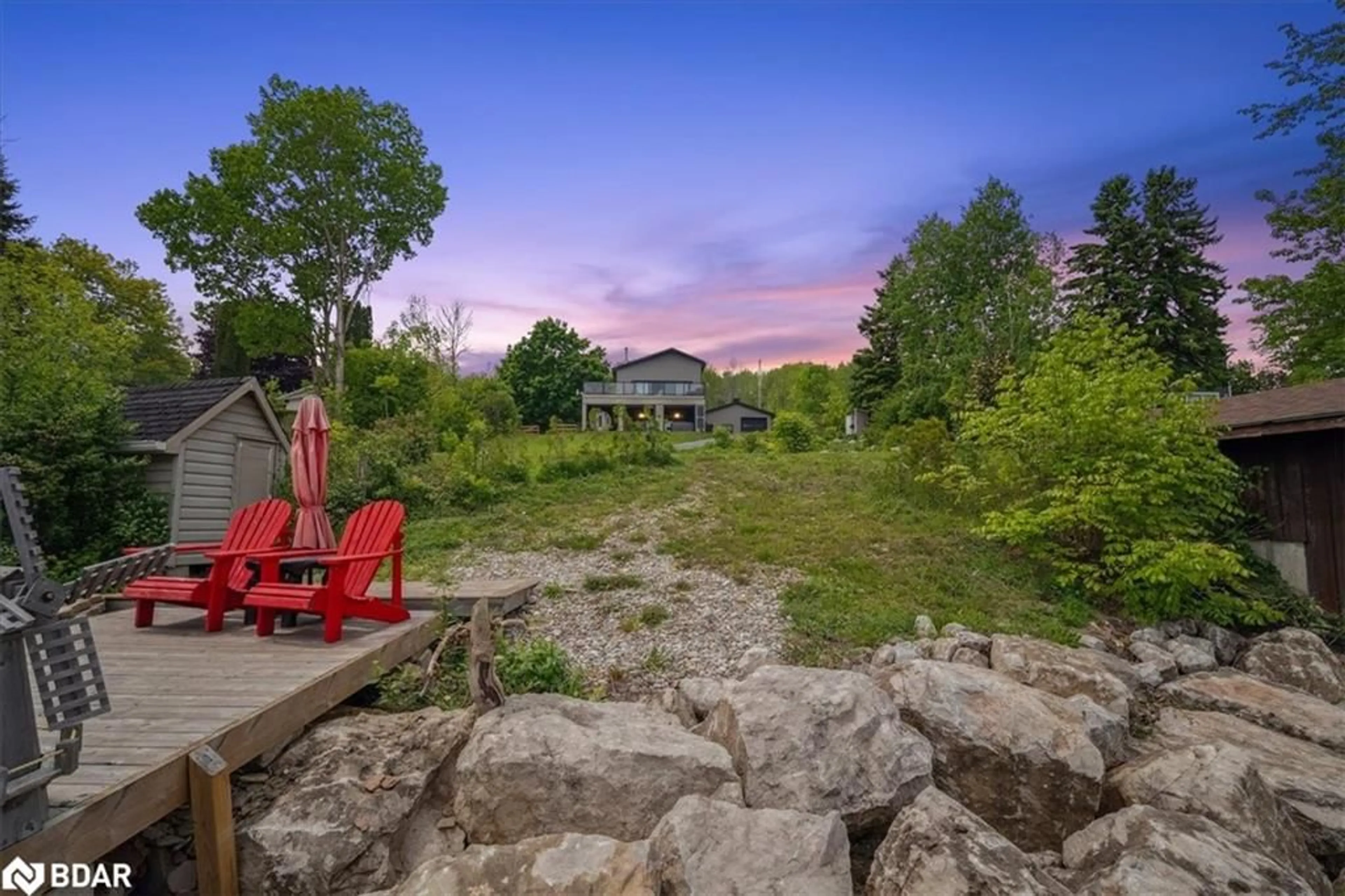 Patio, mountain view for 339520 Presqu'ile Rd, Georgian Bluffs Ontario N0H 2T0