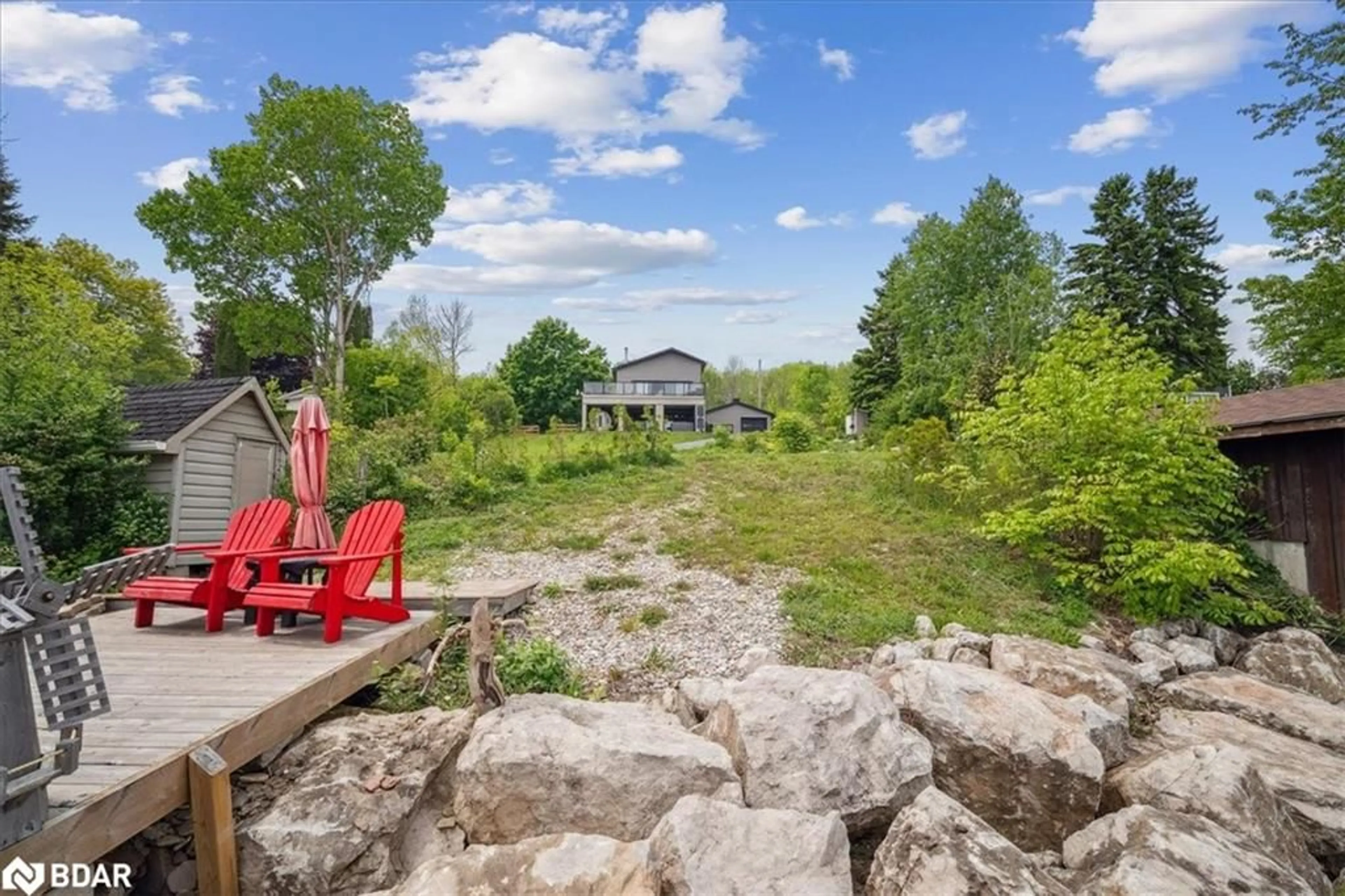 Patio, water/lake/river/ocean view for 339520 Presqu'ile Rd, Georgian Bluffs Ontario N0H 2T0