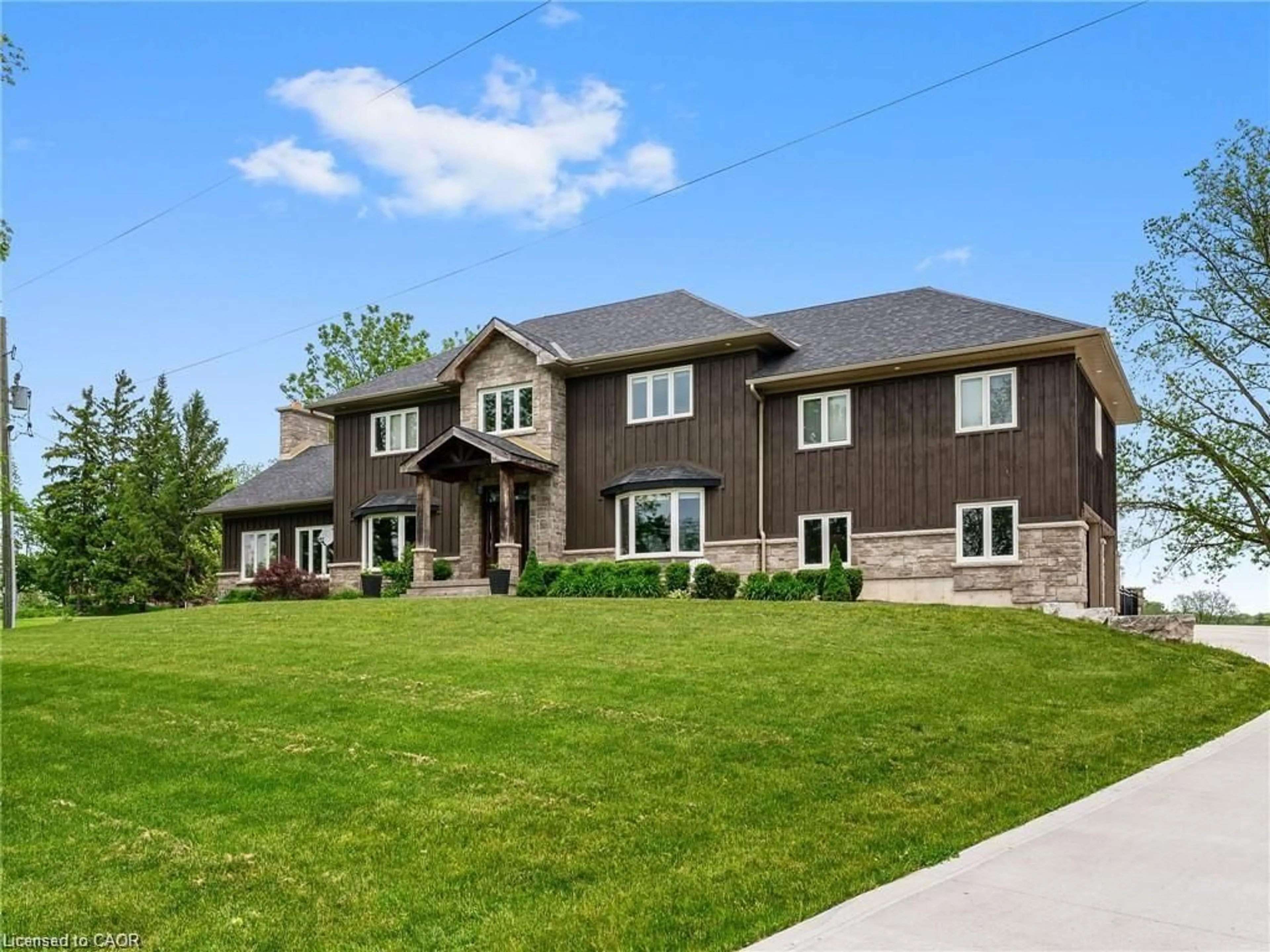 Home with brick exterior material, street for 2210 Highway 54, Caledonia Ontario N3W 1Y4