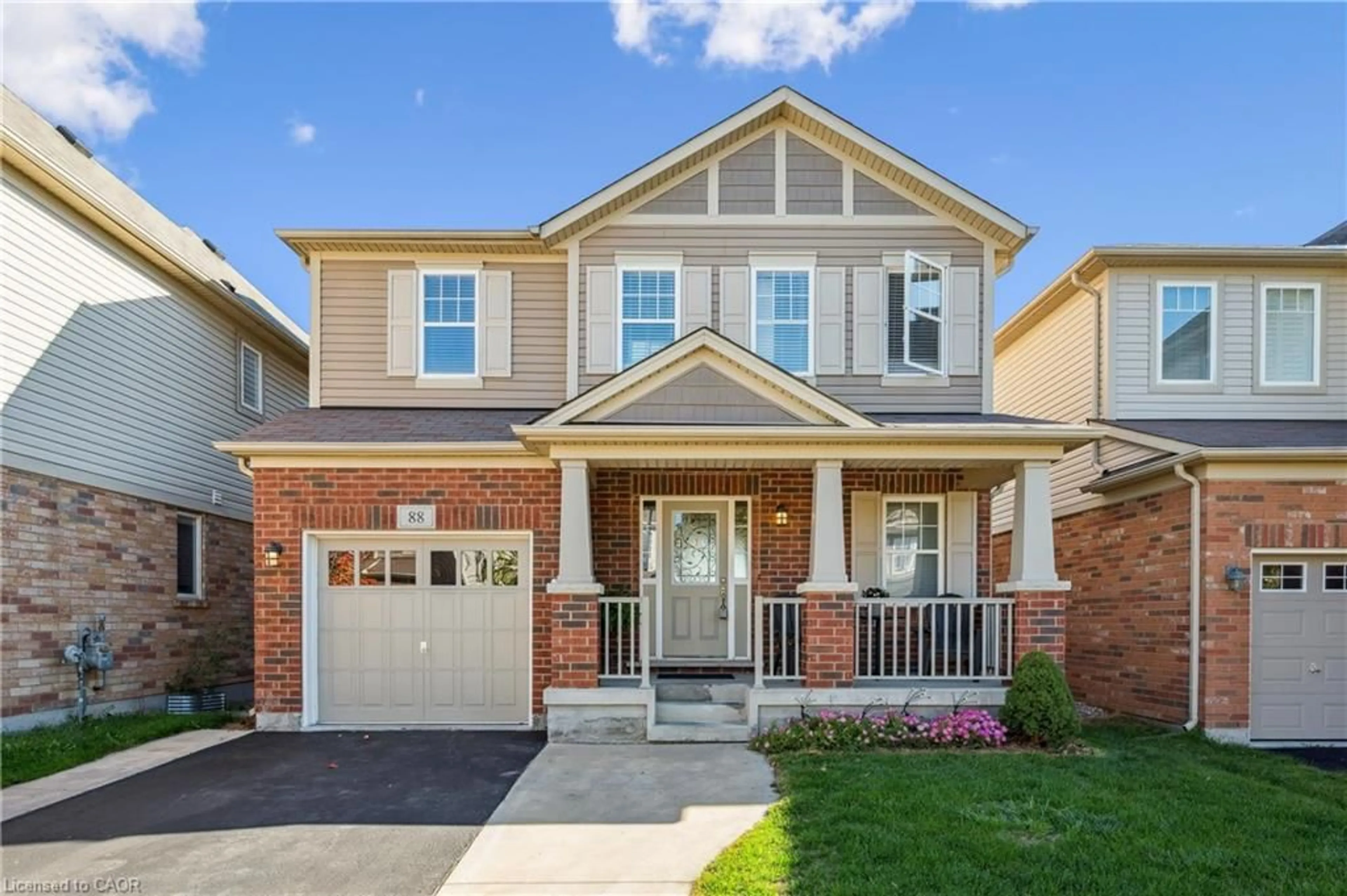 Home with brick exterior material, street for 88 Fletcher Cir, Cambridge Ontario N3C 0B6