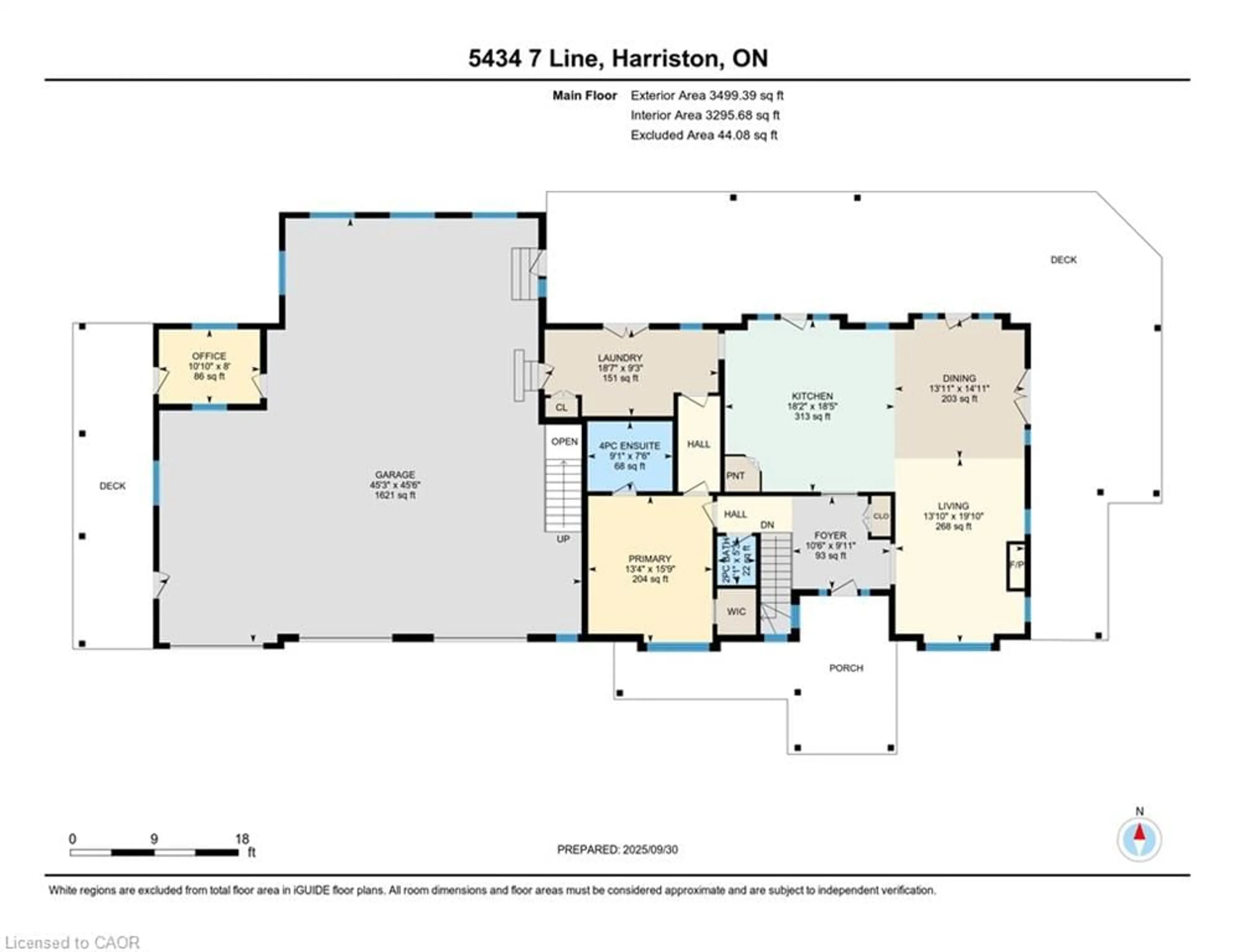 Floor plan for 5434 7 Line Line, Harriston Ontario N0G 1Z0