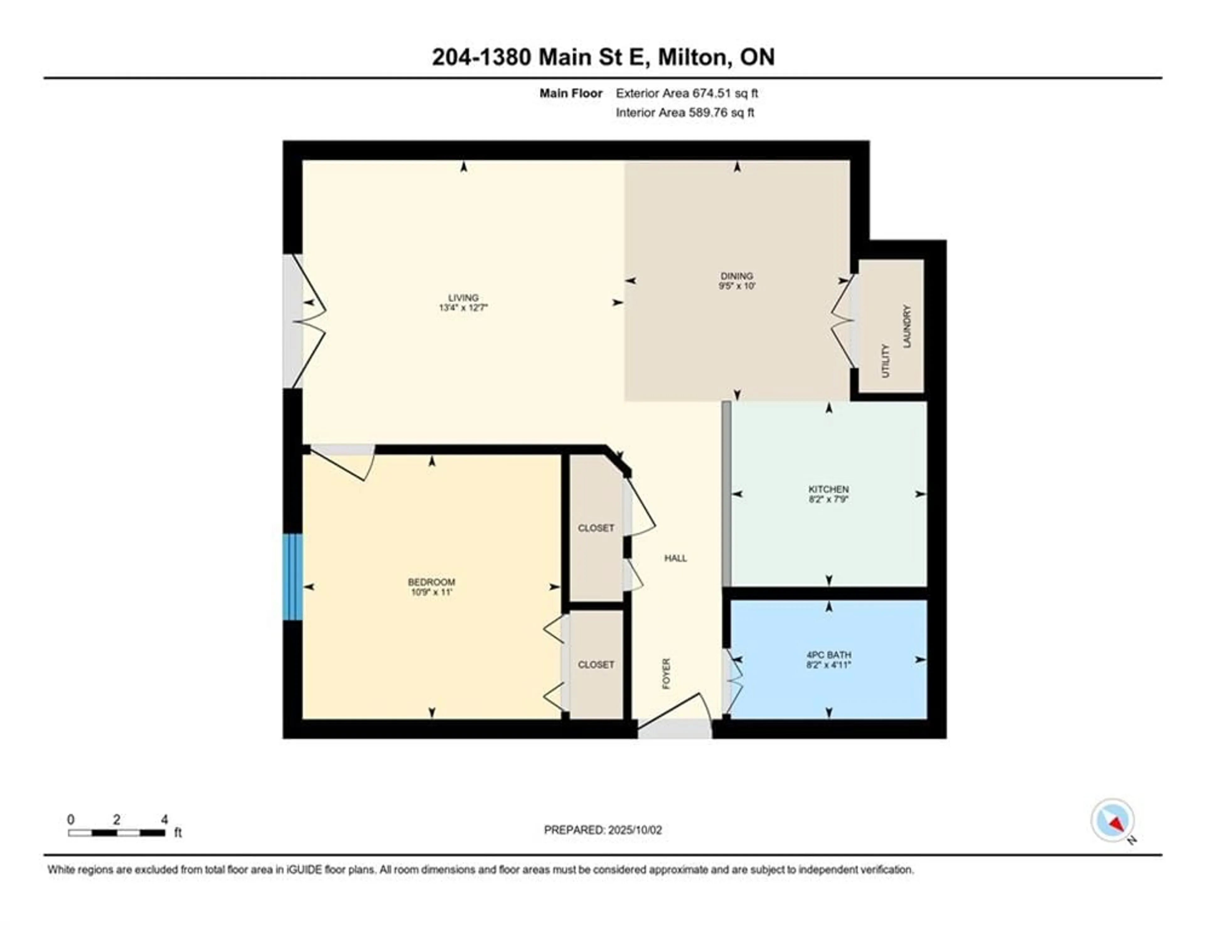 Floor plan for 1380 Main St #204, Milton Ontario L9T 7S4