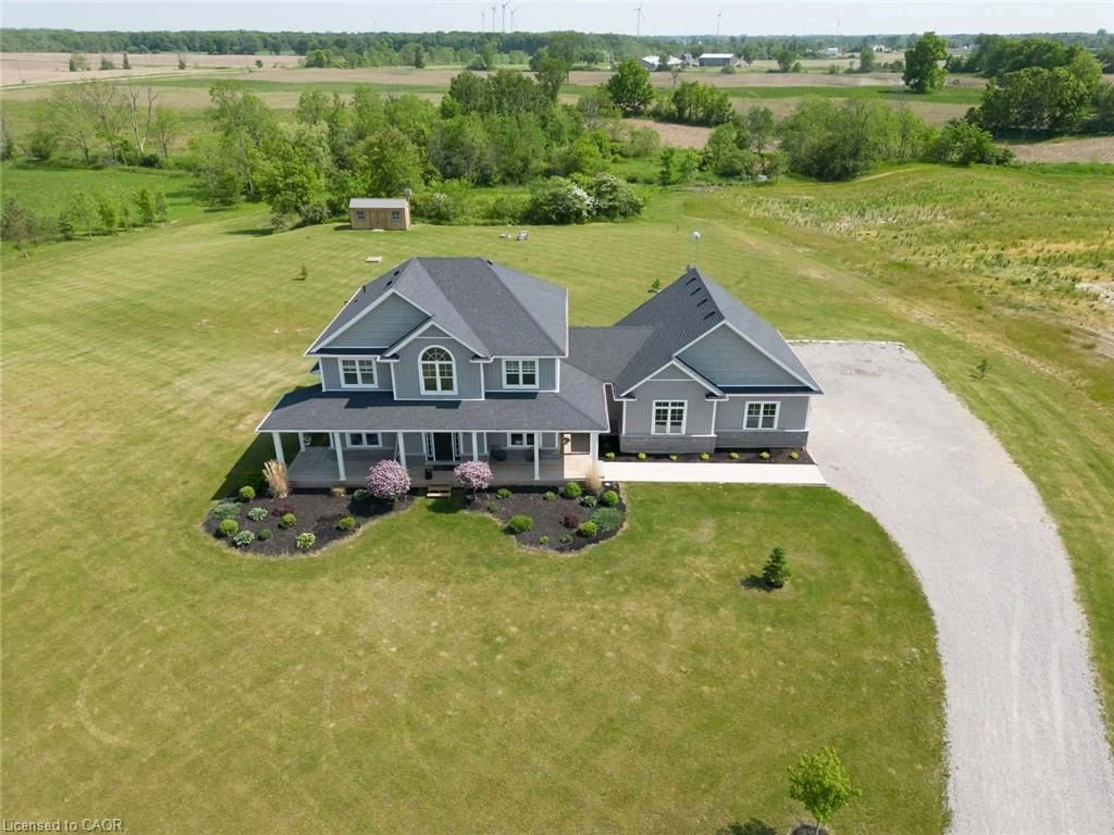 A pic from outside/outdoor area/front of a property/back of a property/a pic from drone, unknown for 75091 #45 Regional Rd, Wellandport Ontario L0R 2J0