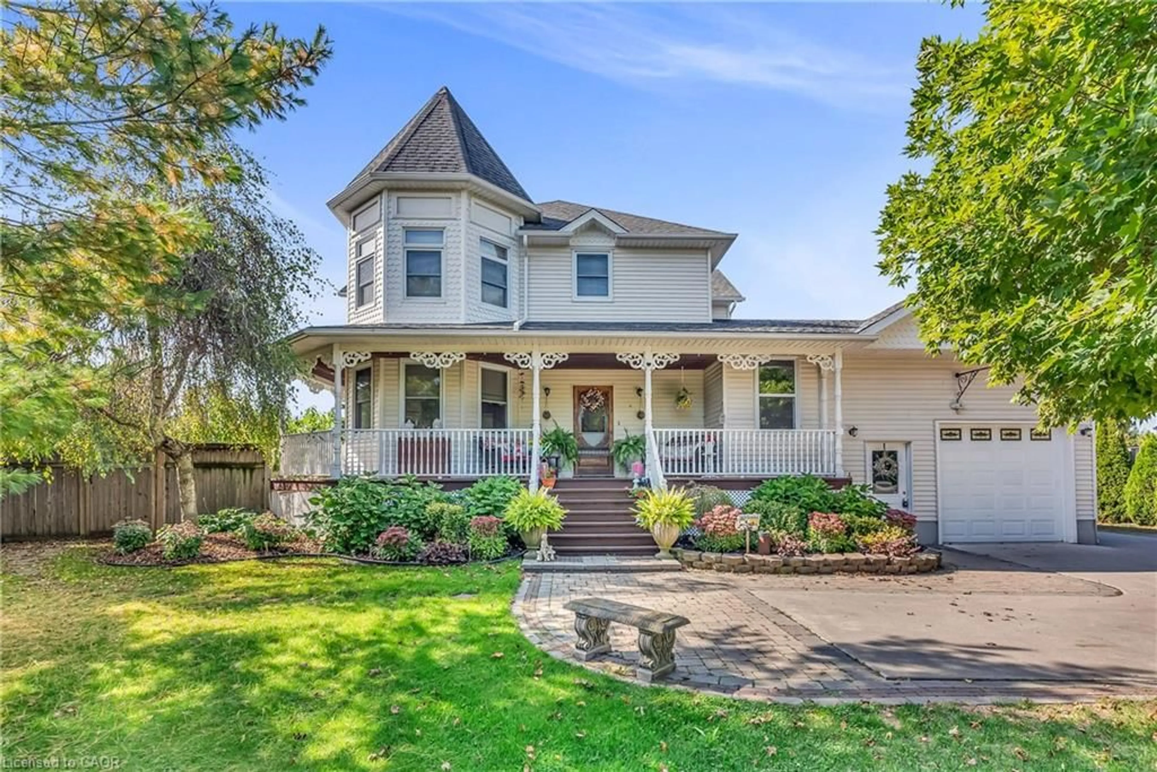 Home with brick exterior material, street for 5408 Wellington 29 Rd, Guelph Ontario N1H 6H8