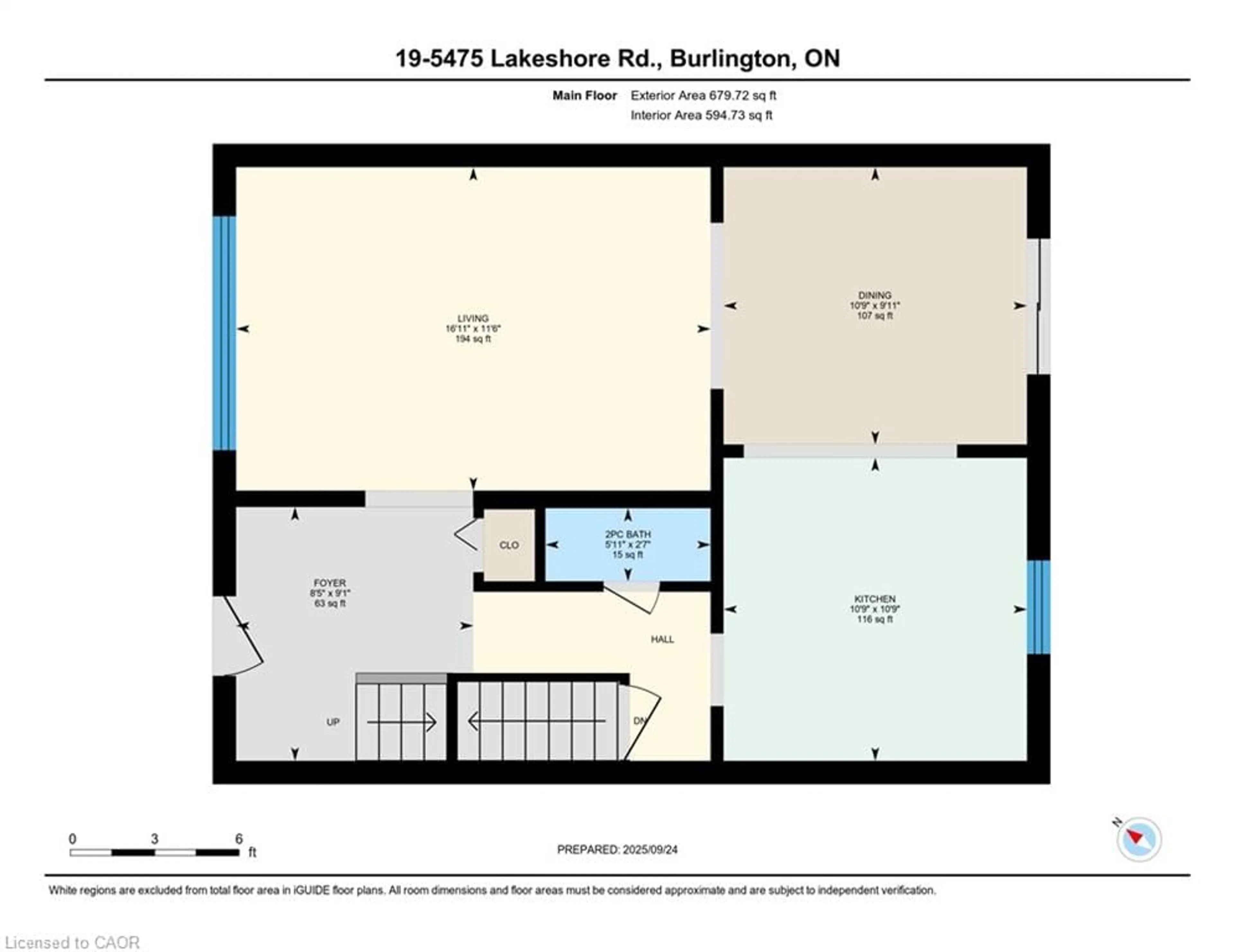 Floor plan for 5475 Lakeshore Rd #19, Burlington Ontario L7L 1E1