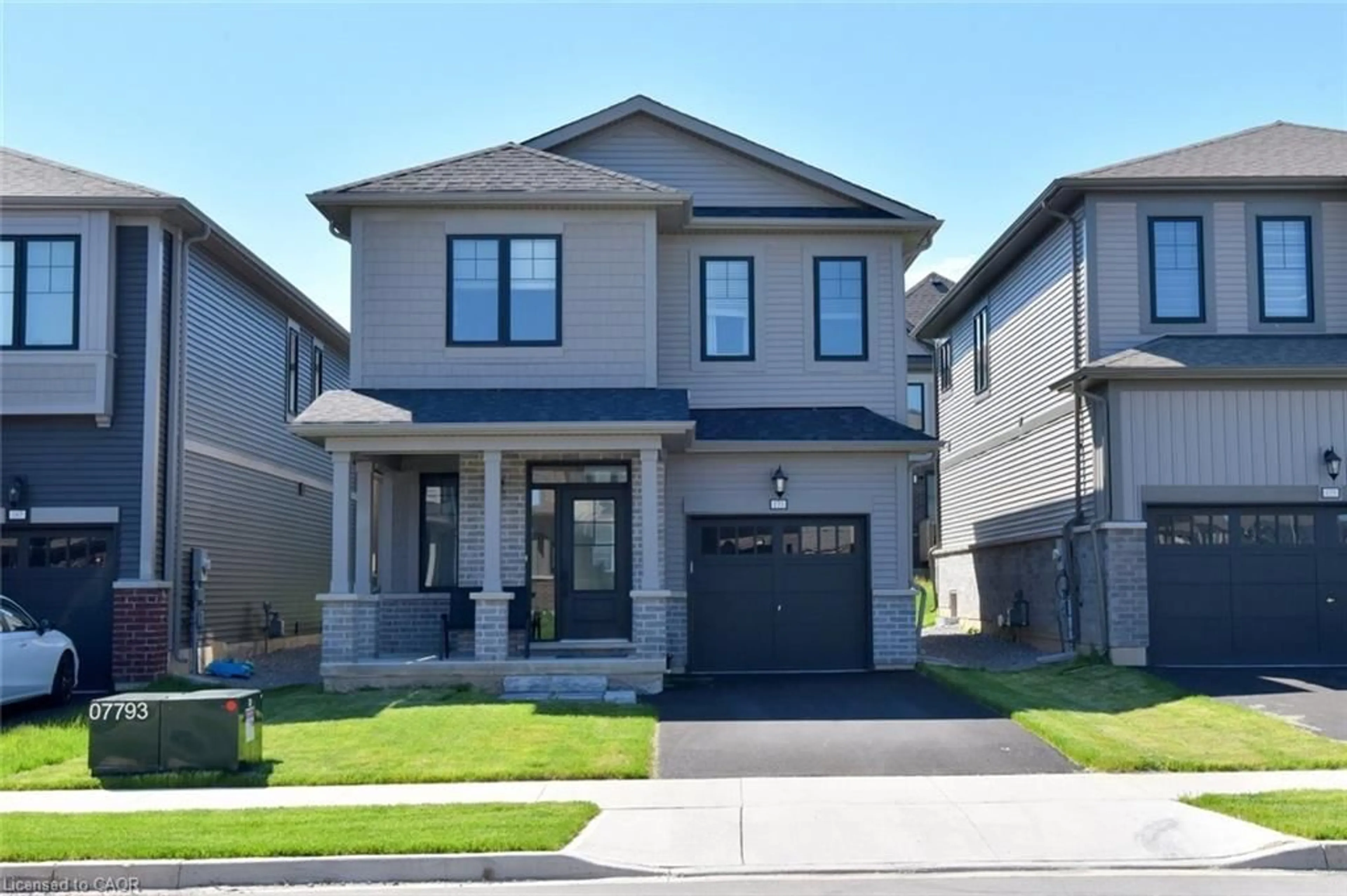 Home with brick exterior material, street for 171 Blackbird Way, Mount Hope Ontario L0R 1W0