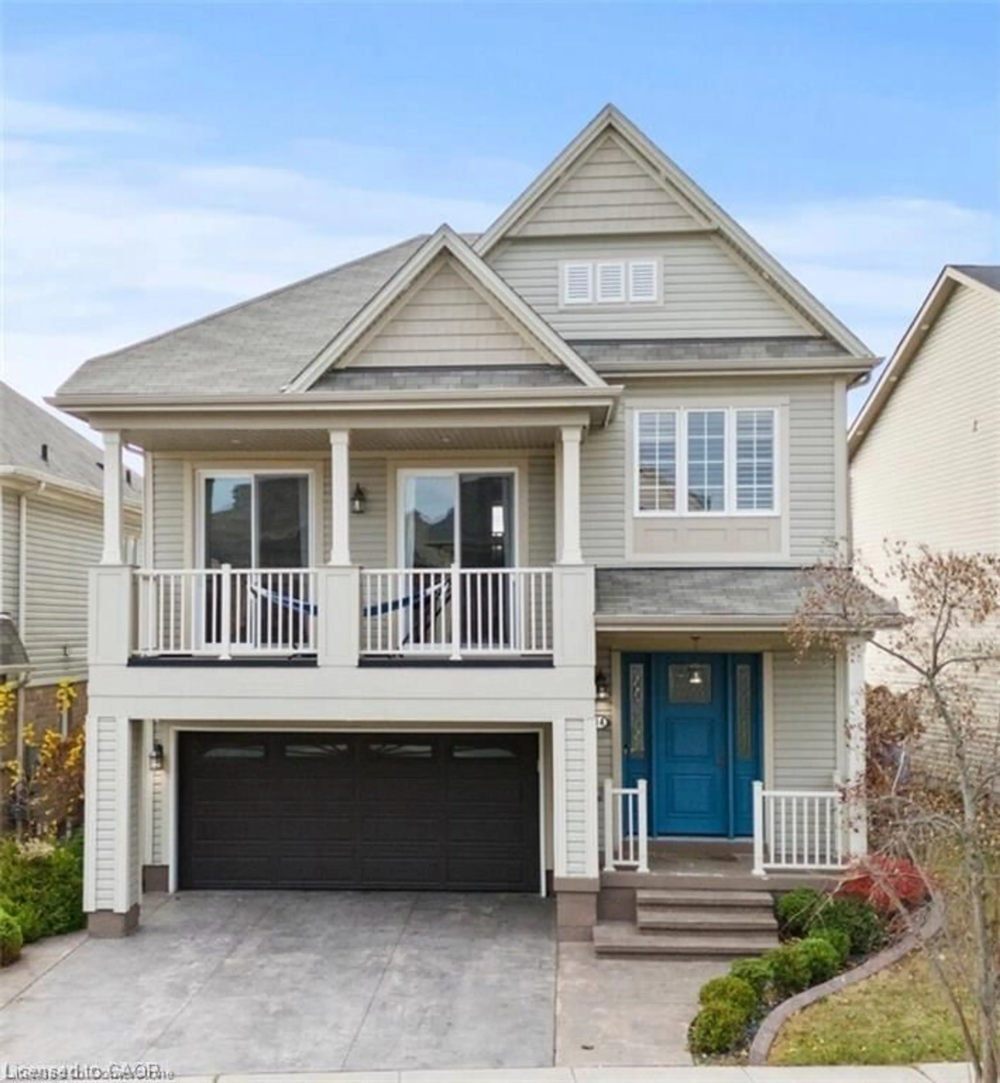 Home with vinyl exterior material, street for 14 Carroll Lane Lane, Brantford Ontario N3T 5L5