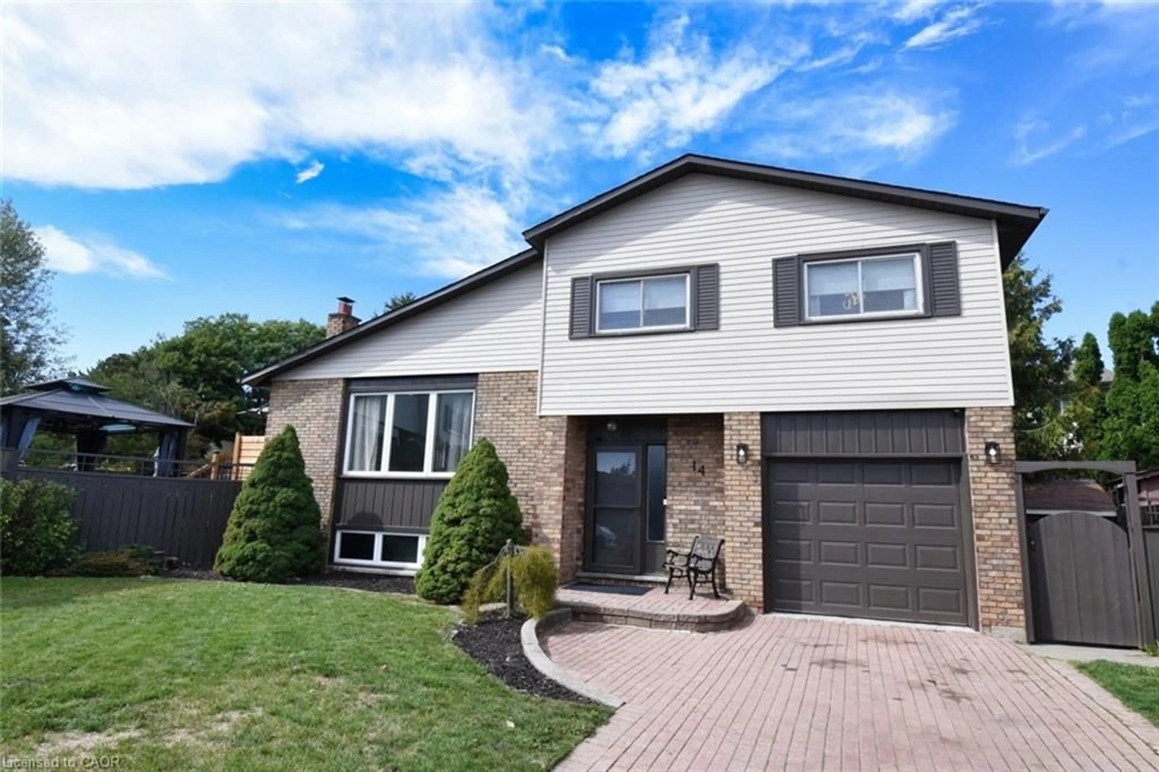 Home with brick exterior material, street for 14 Basin Cres, Hamilton Ontario L8T 4W8