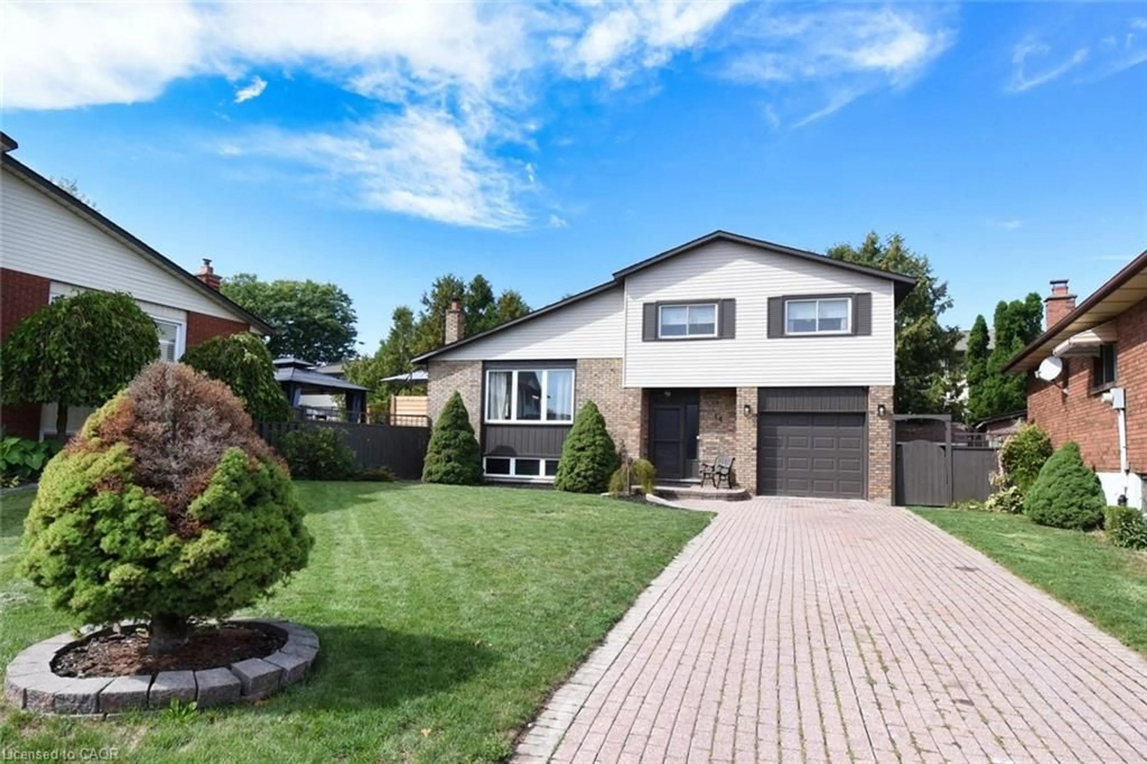 Home with brick exterior material, street for 14 Basin Cres, Hamilton Ontario L8T 4W8