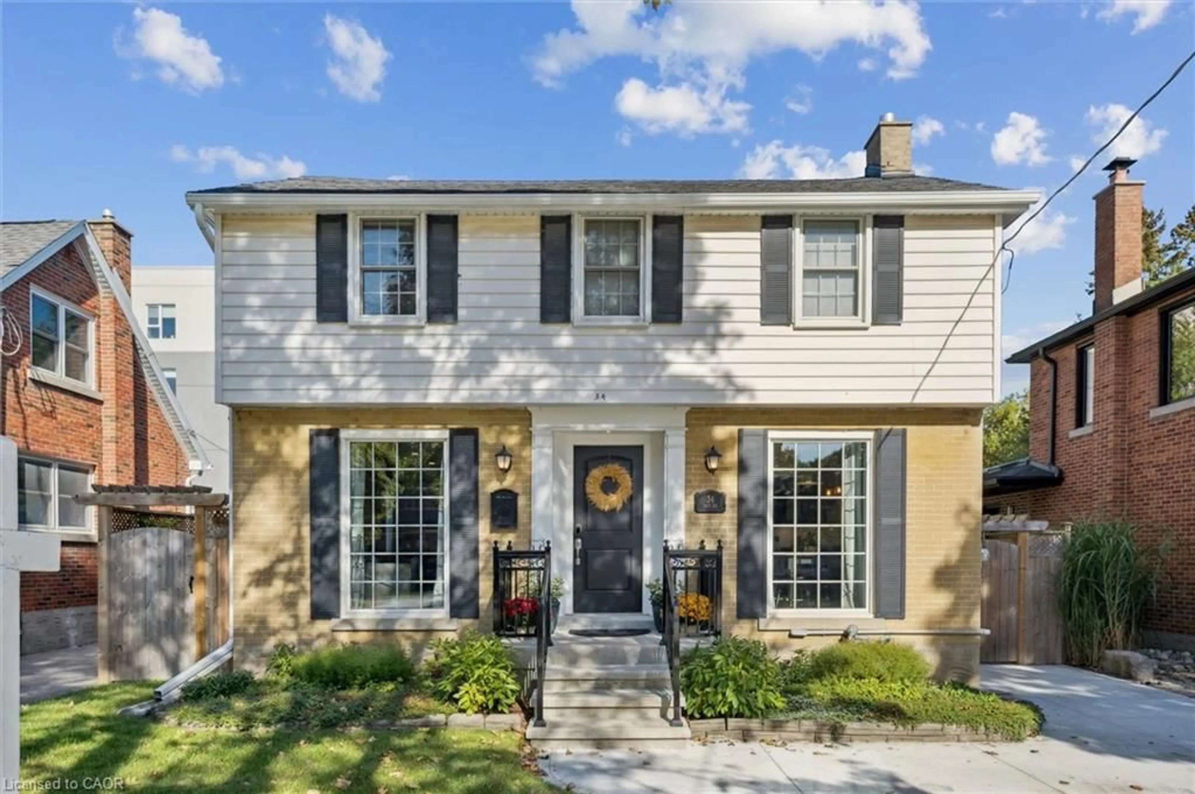 Home with brick exterior material, street for 34 East Ave, Kitchener Ontario N2H 1Y7