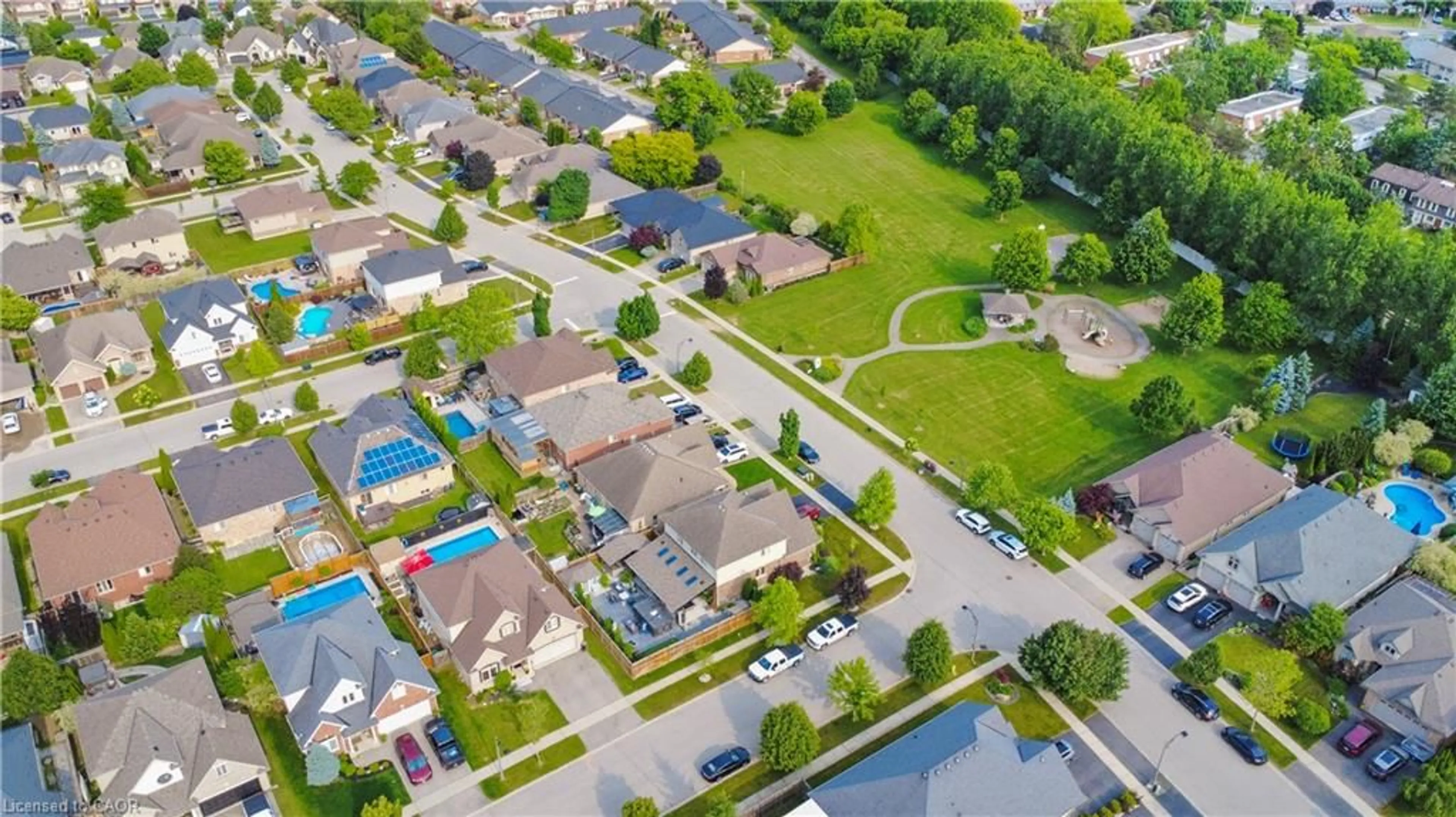 A pic from outside/outdoor area/front of a property/back of a property/a pic from drone, street for 23 Laycock St, Brantford Ontario N3S 0A4