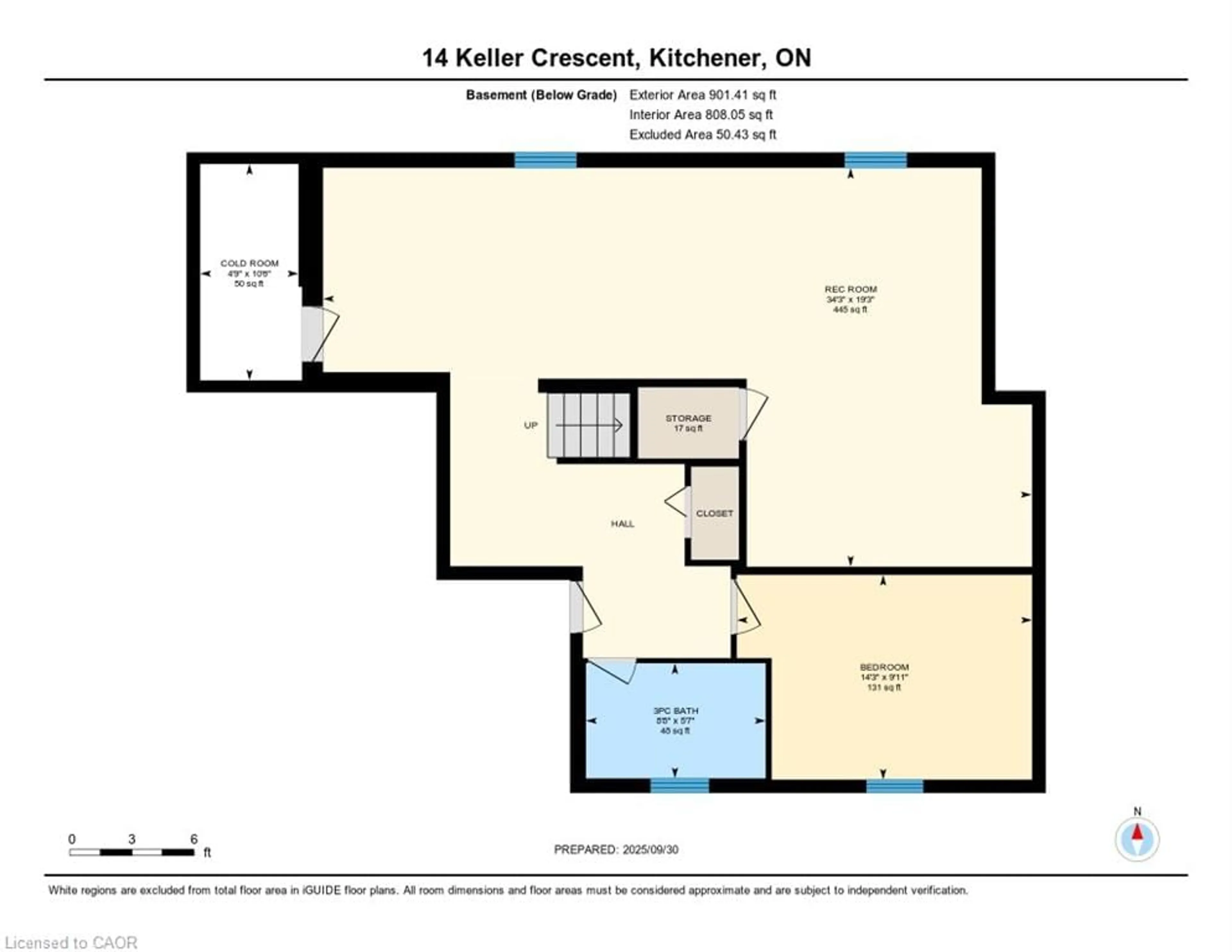Floor plan for 14 Keller Cres, Kitchener Ontario N2N 3M7