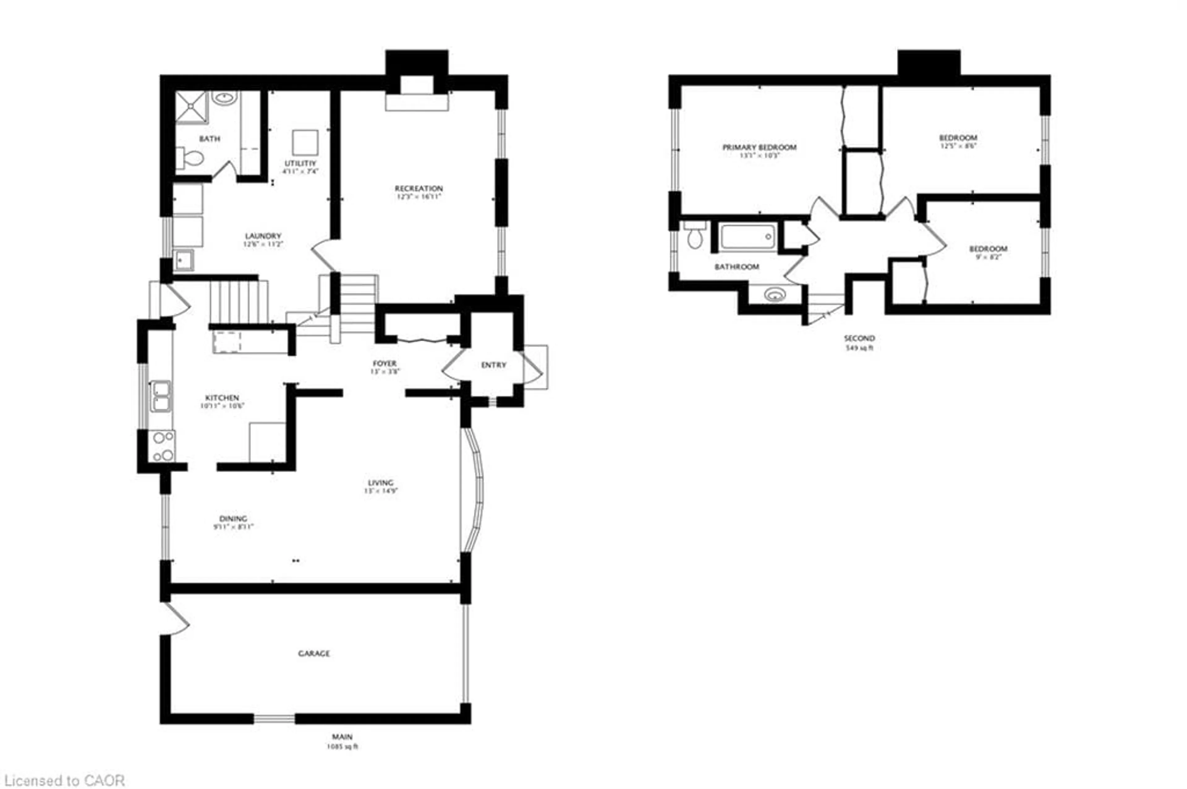 Floor plan for 558 Parkside Cres, Burlington Ontario L7L 4G9
