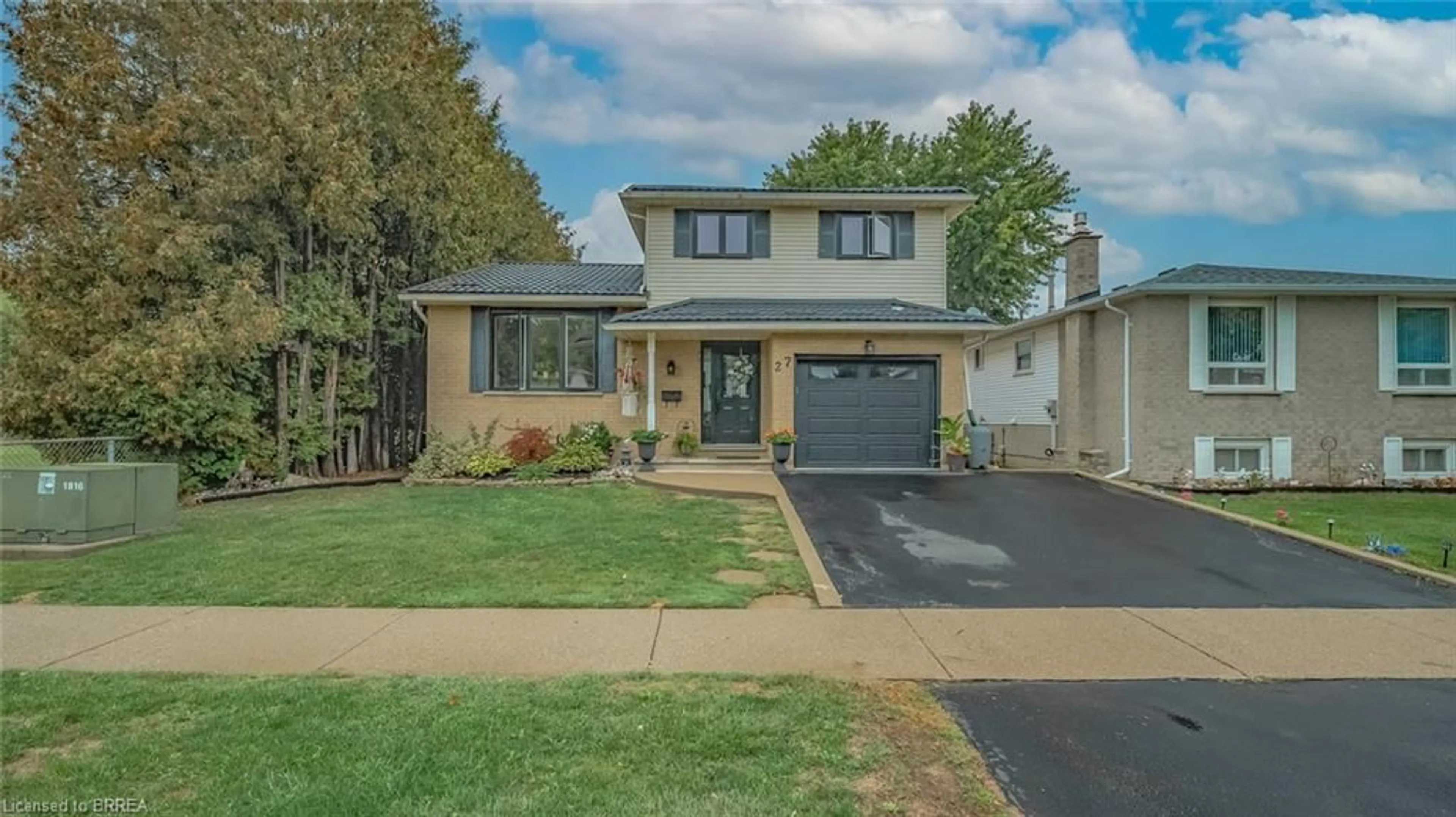 Home with brick exterior material, street for 27 Gillin Rd, Brantford Ontario N3P 1T6
