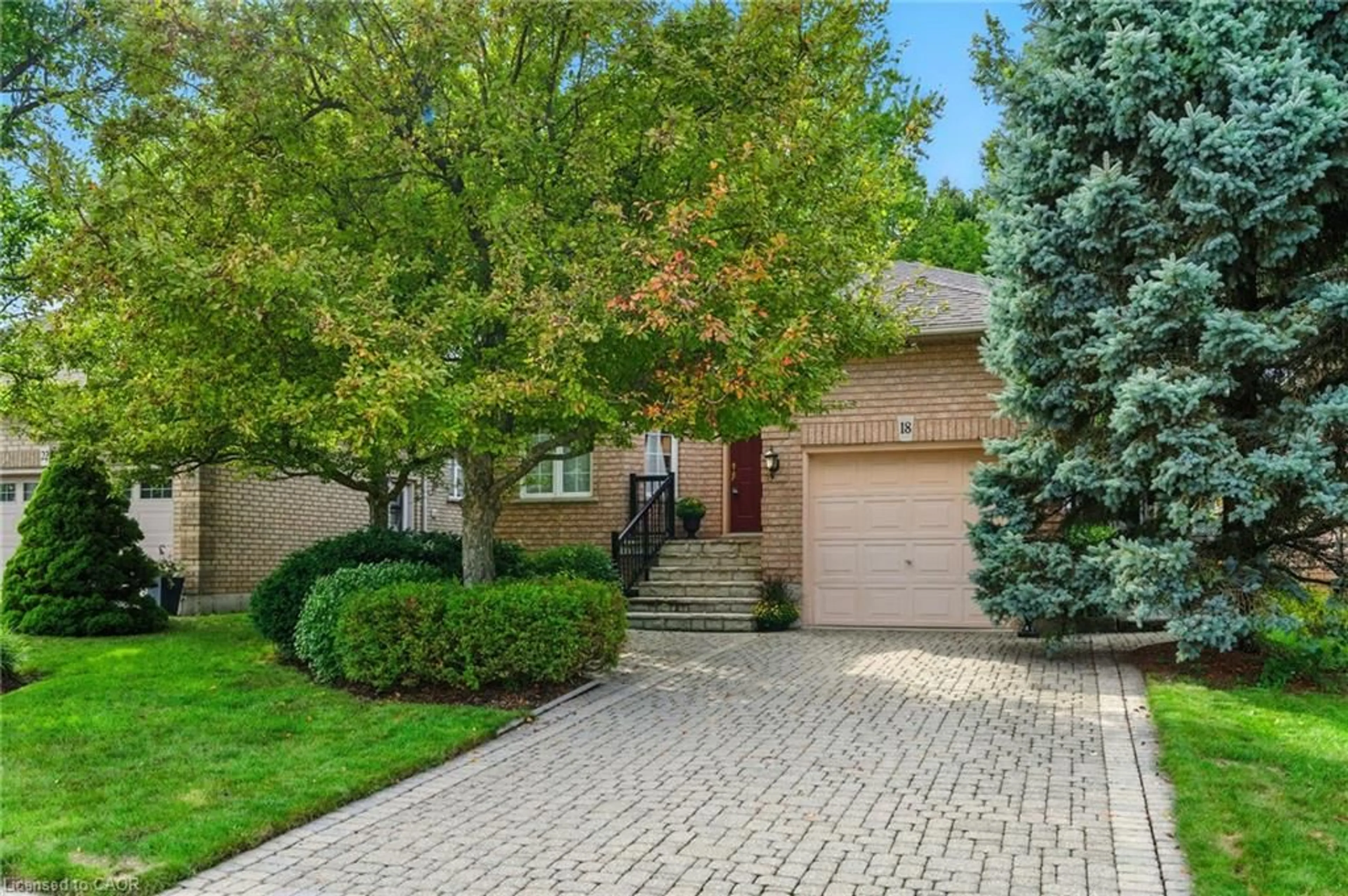 Home with brick exterior material, street for 18 Naples Blvd, Hamilton Ontario L9B 2J2