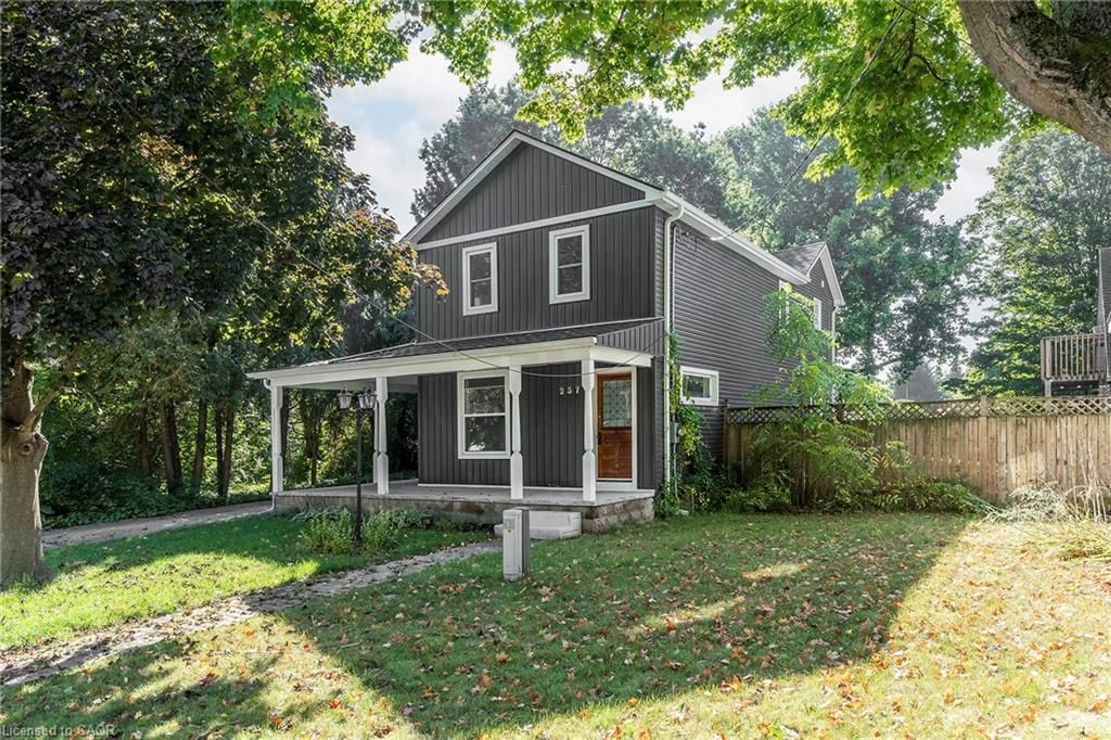 Home with vinyl exterior material, street for 237 Main St, Otterville Ontario N0J 1R0