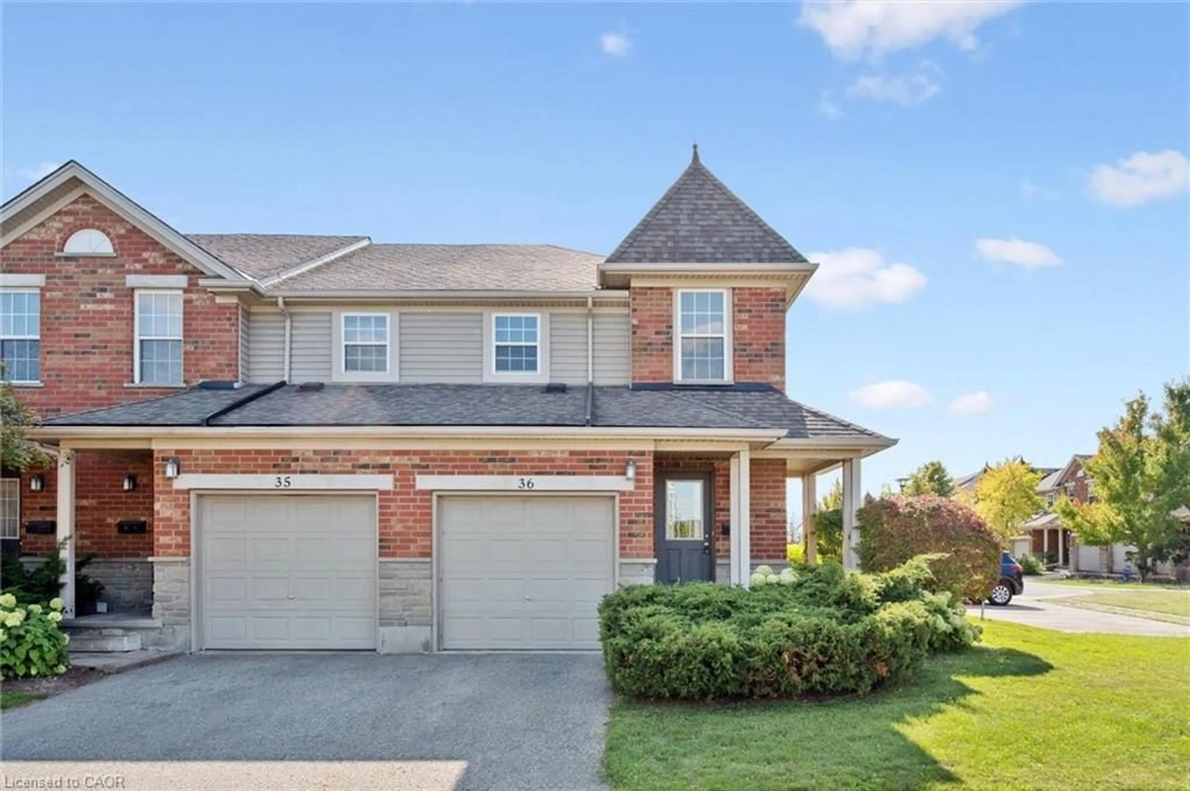 Home with brick exterior material, street for 124 Gosling Gdns #36, Guelph Ontario N1G 5K6