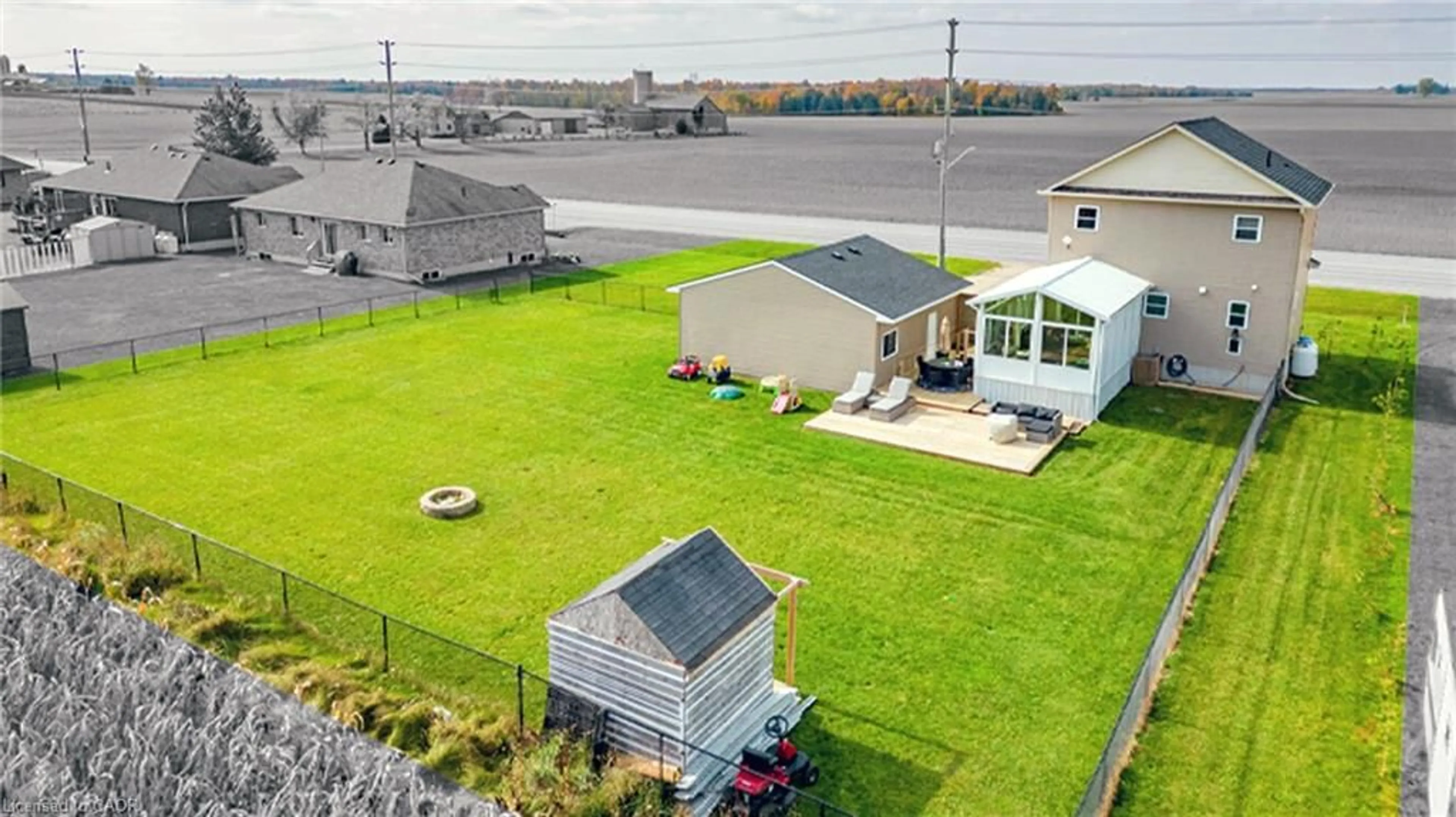 A pic from outside/outdoor area/front of a property/back of a property/a pic from drone, unknown for 1076 Brussels Line, Wroxeter Ontario N0G 2X0