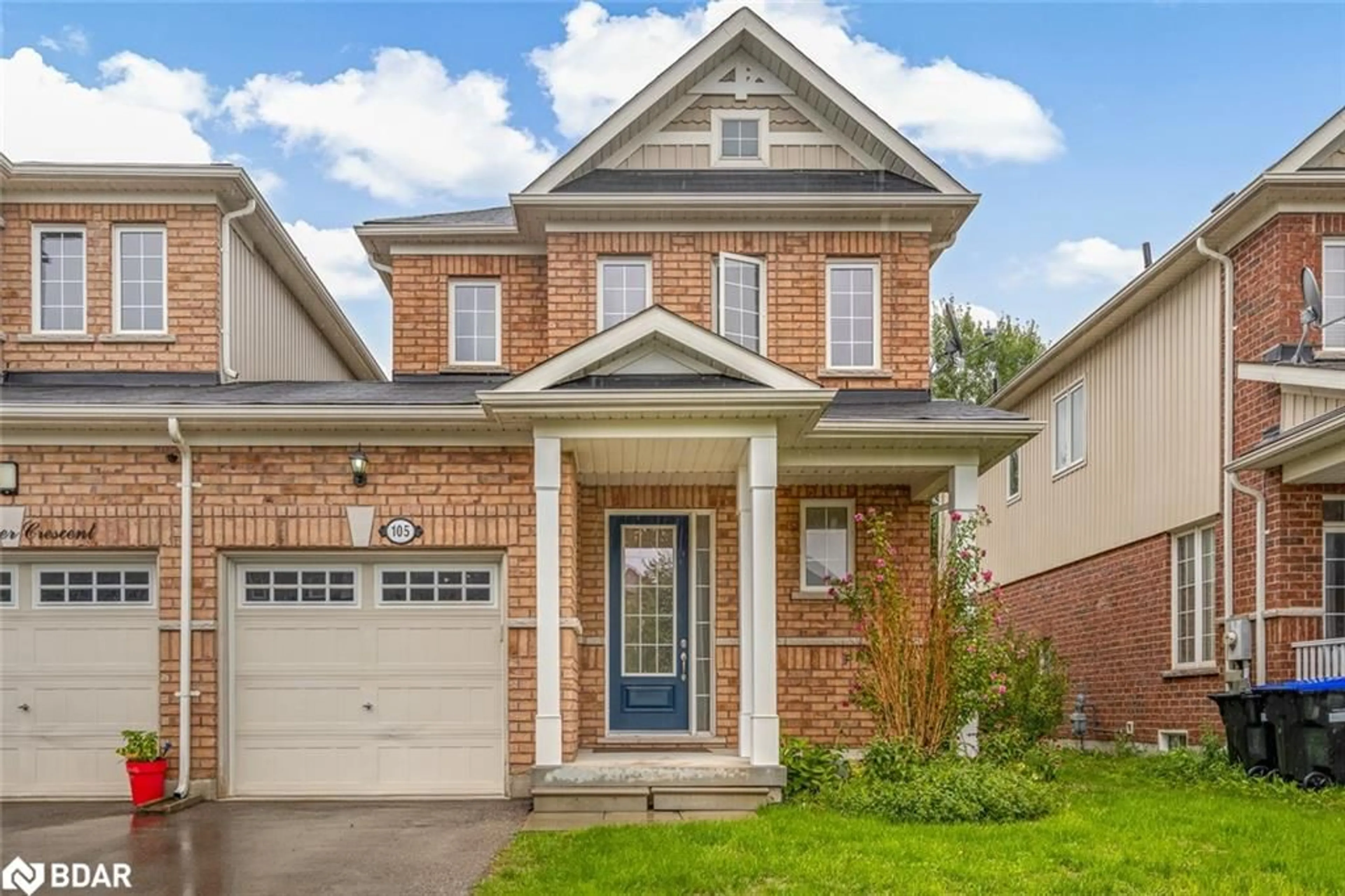 Home with brick exterior material, street for 105 Collier Cres, Angus Ontario L0M 1B5