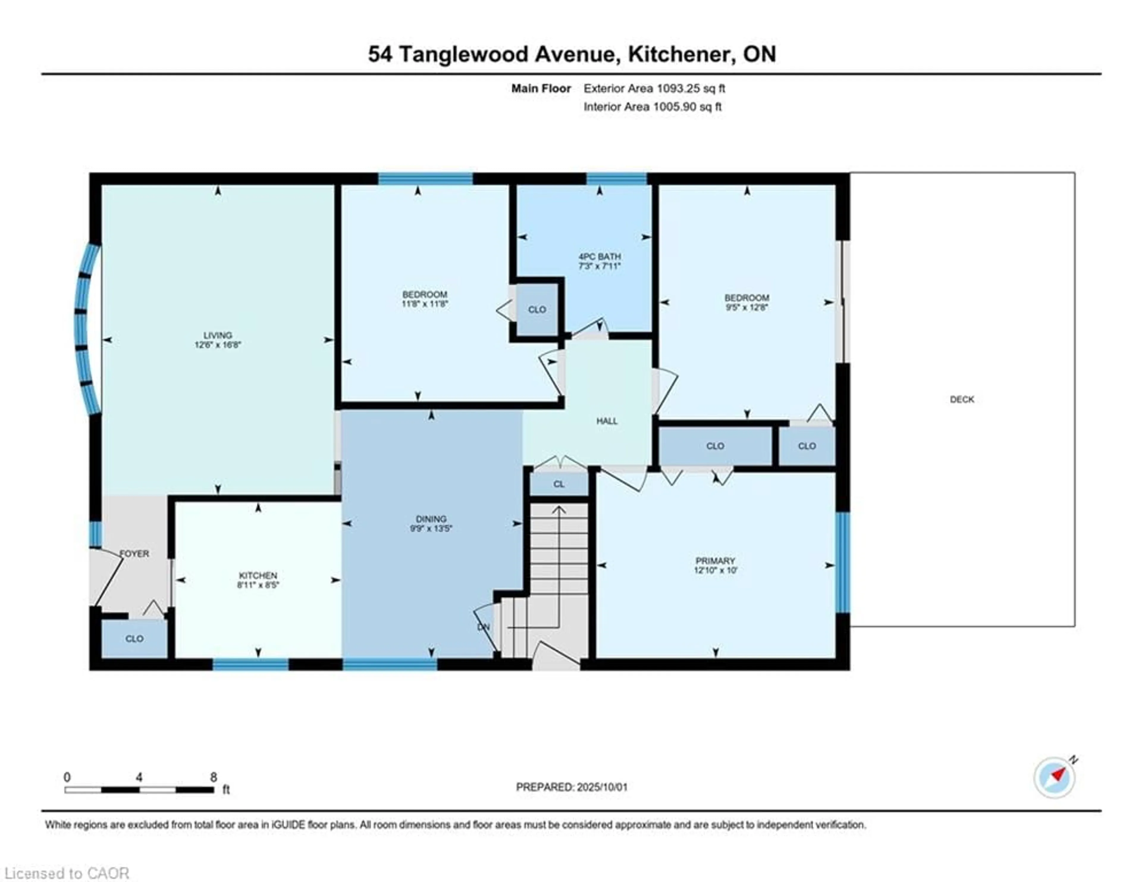 Floor plan for 54 Tanglewood Ave, Kitchener Ontario N2B 1S4