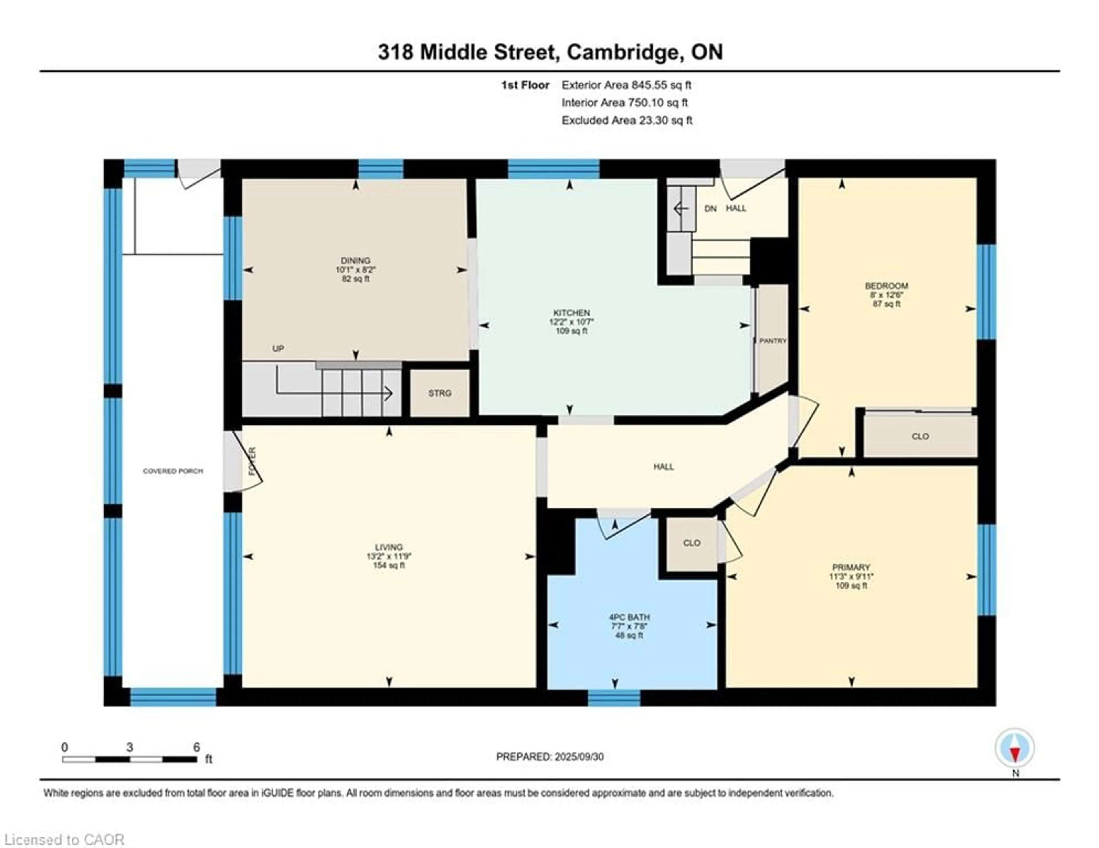 Floor plan for 318 Middle St, Cambridge Ontario N3H 3Z8