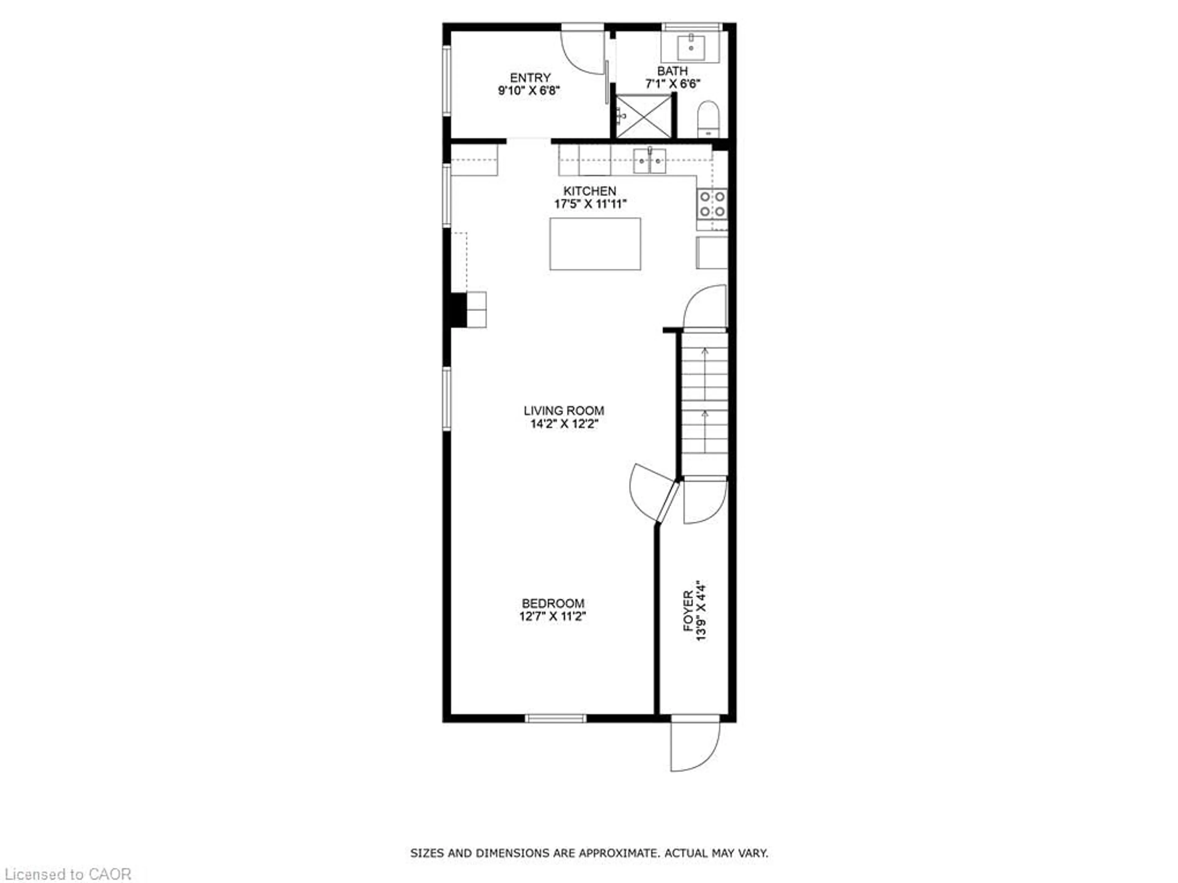 Floor plan for 219 Avondale St, Hamilton Ontario L8L 7C4