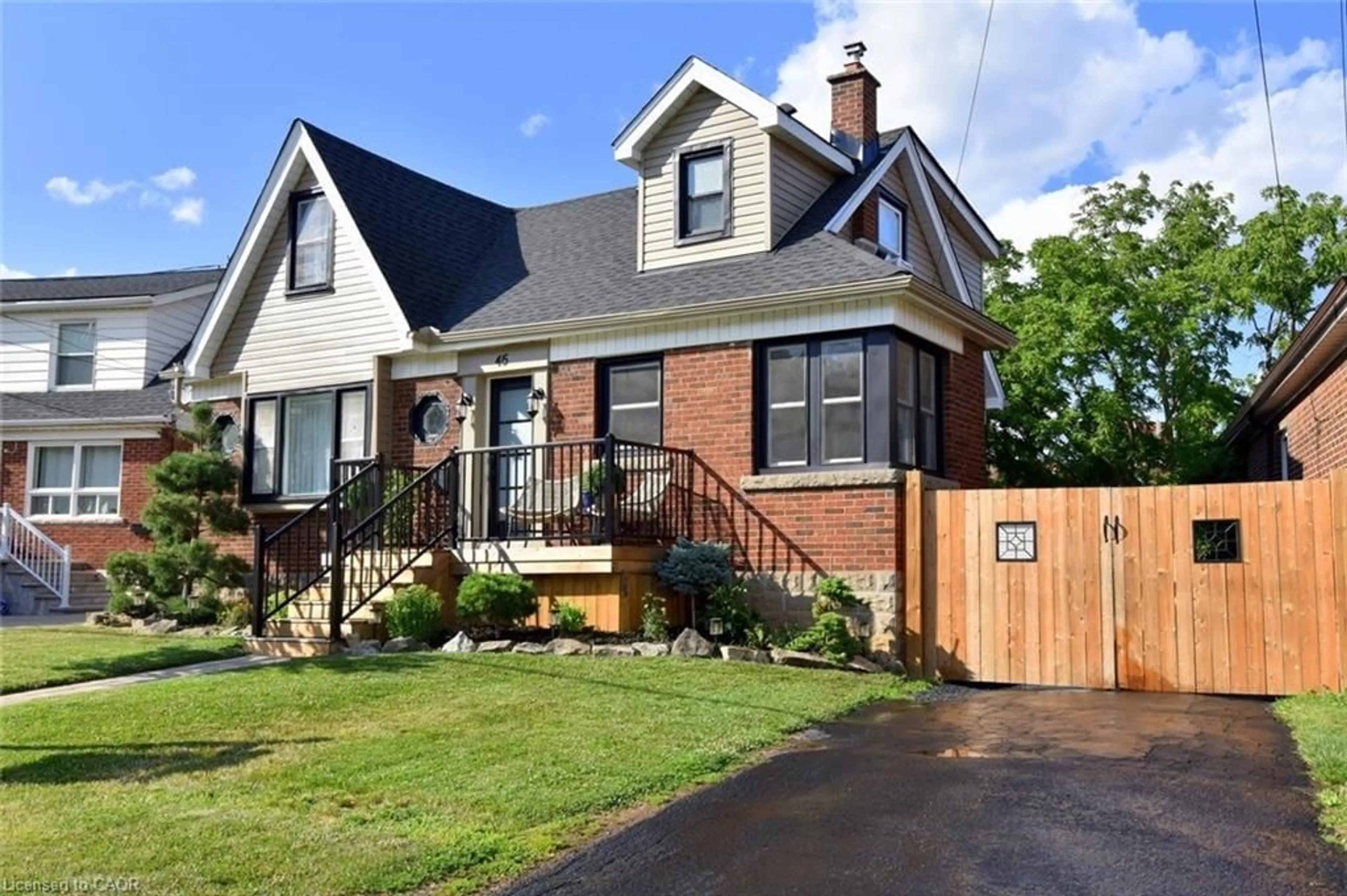 Home with brick exterior material, street for 45 Dunkirk Dr, Hamilton Ontario L8K 4W9