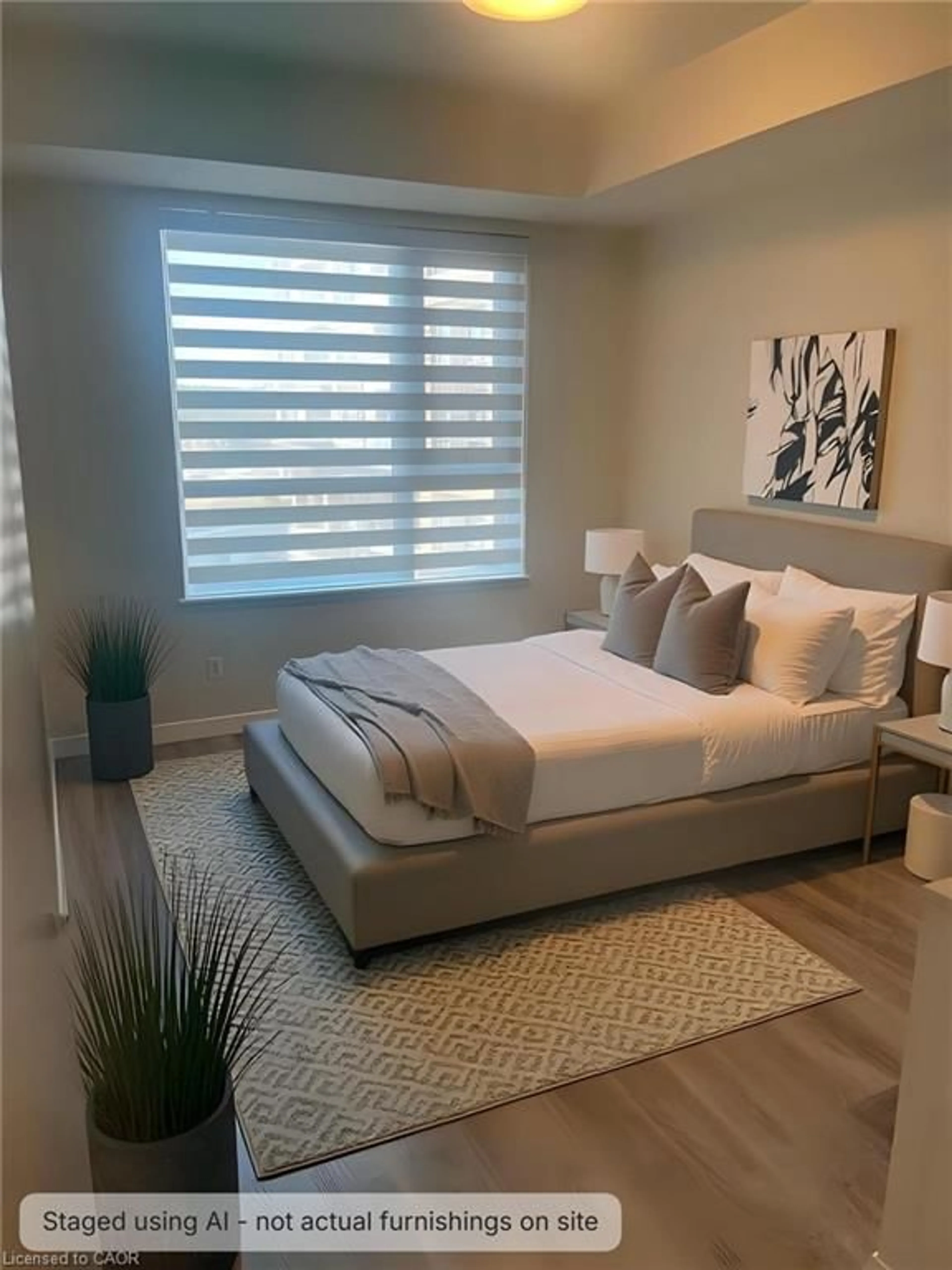Bedroom with bed, unknown for 58 Lakeside Terr #201, Barrie Ontario L4M 0L5