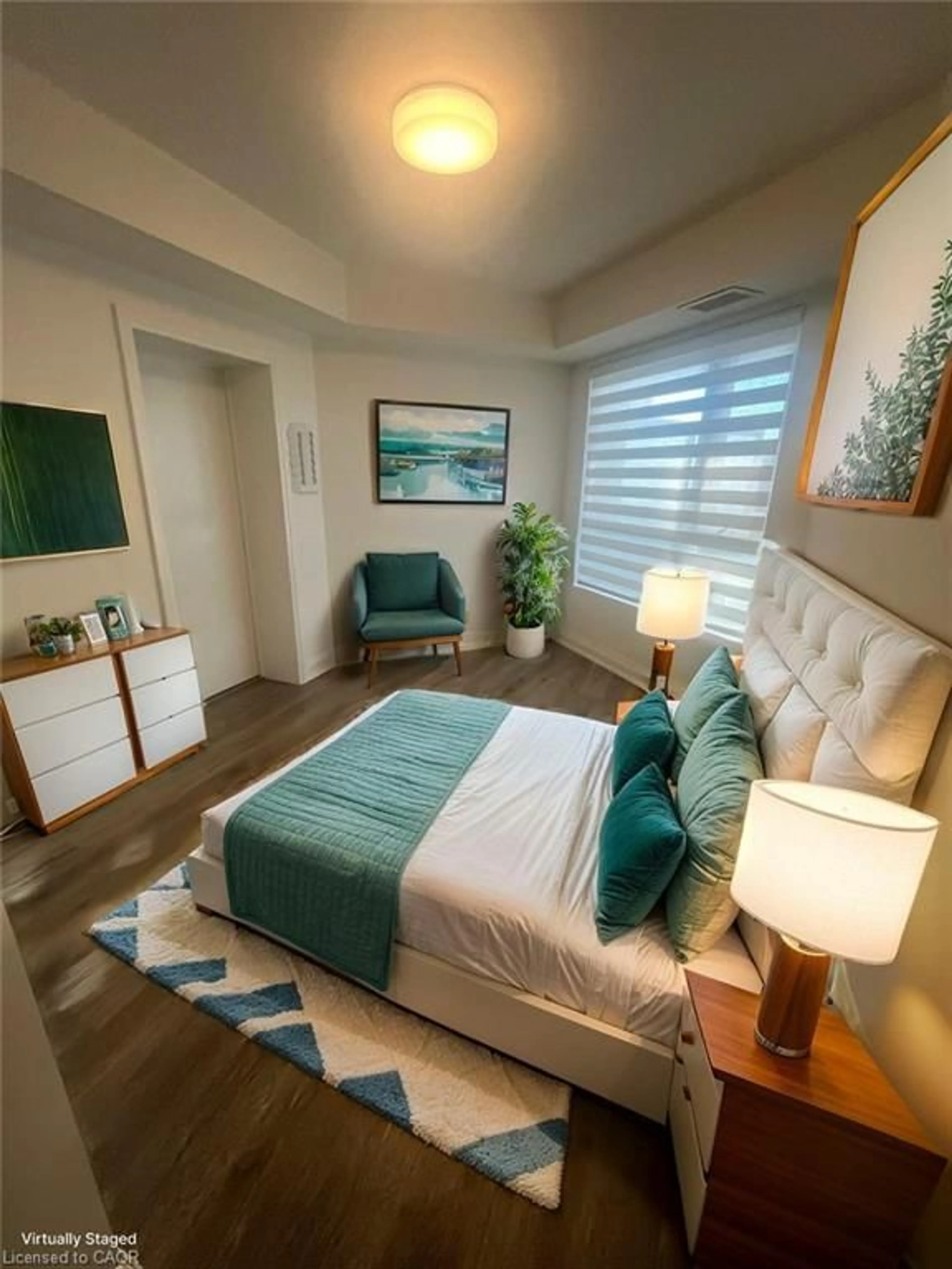 Bedroom with bed, unknown for 58 Lakeside Terr #201, Barrie Ontario L4M 0L5