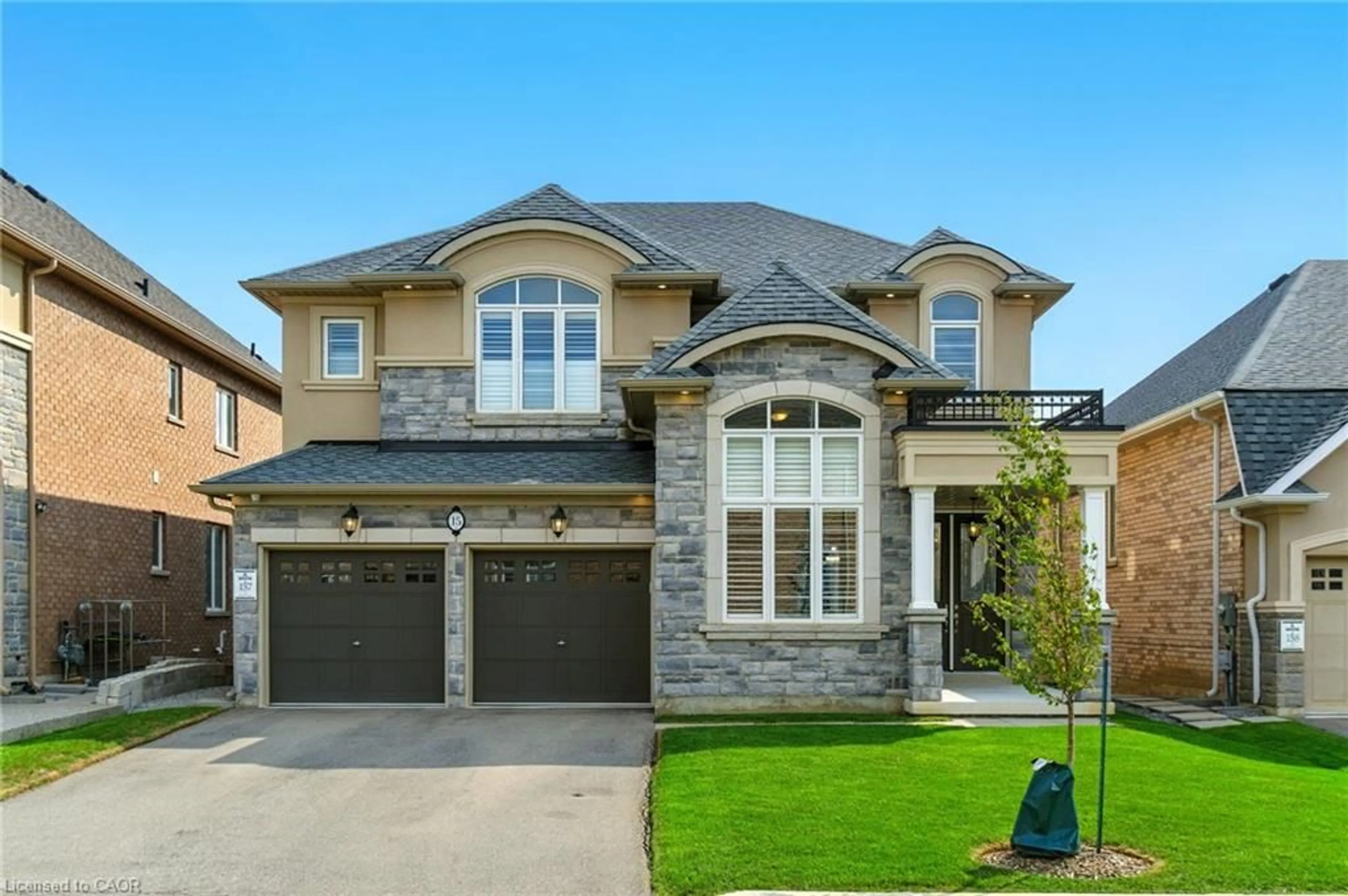 Home with brick exterior material, street for 15 Robarts Dr, Ancaster Ontario L9K 0H6