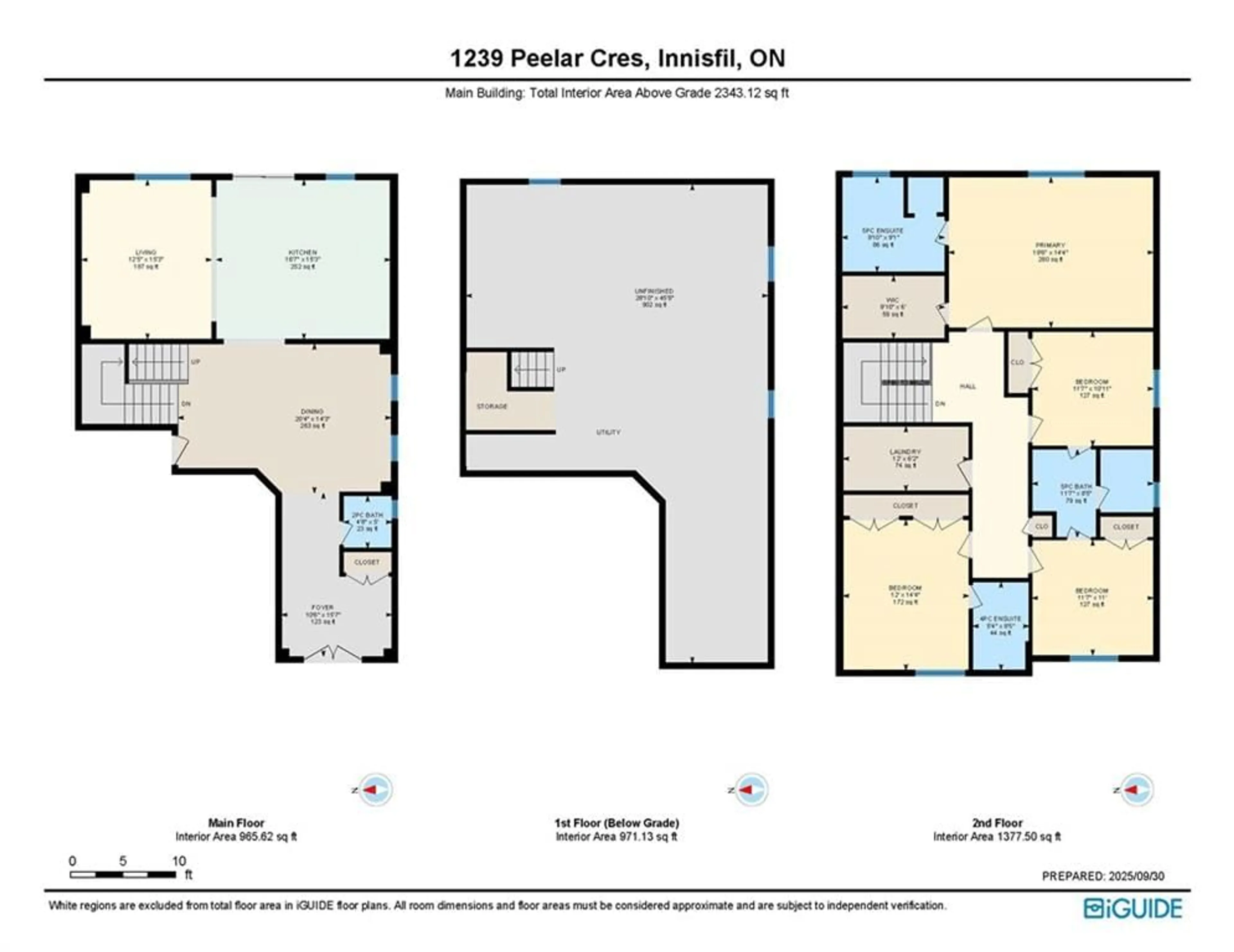 Floor plan for 1239 Peelar Crescent, Innisfil Ontario L0L 1W0