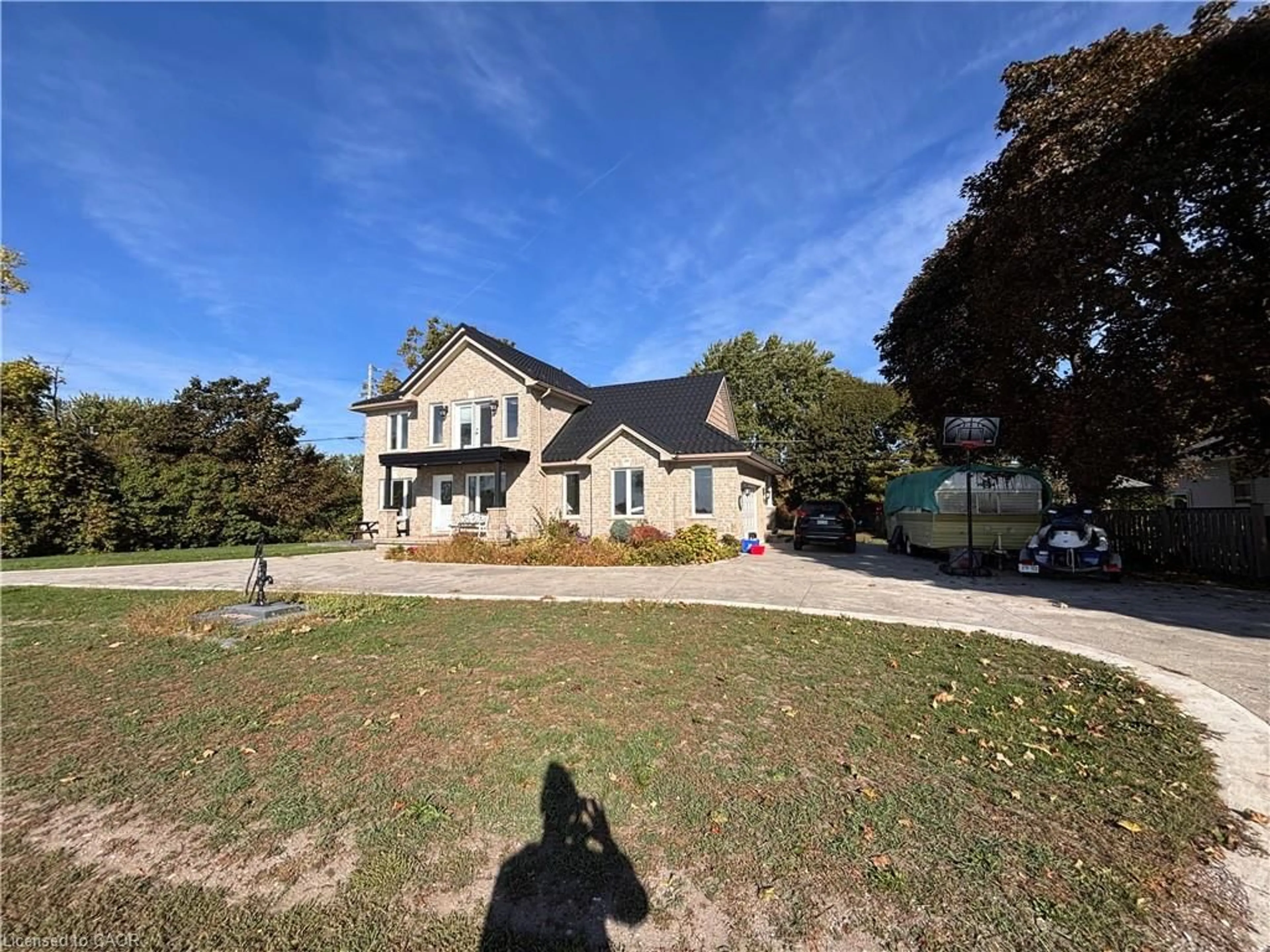 A pic from outside/outdoor area/front of a property/back of a property/a pic from drone, street for 2801 North Shore Dr, Lowbanks Ontario N0A 1K0