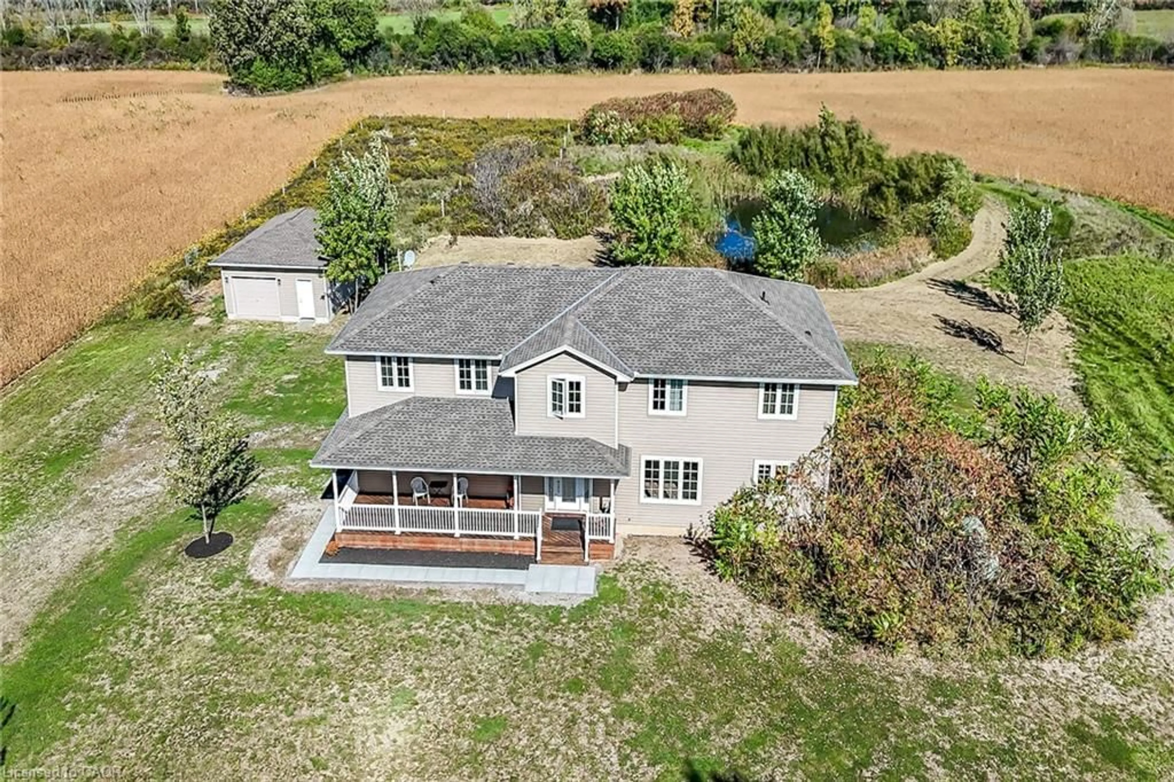 A pic from outside/outdoor area/front of a property/back of a property/a pic from drone, unknown for 665 Concession 8 Rd, Jarvis Ontario N0A 1J0