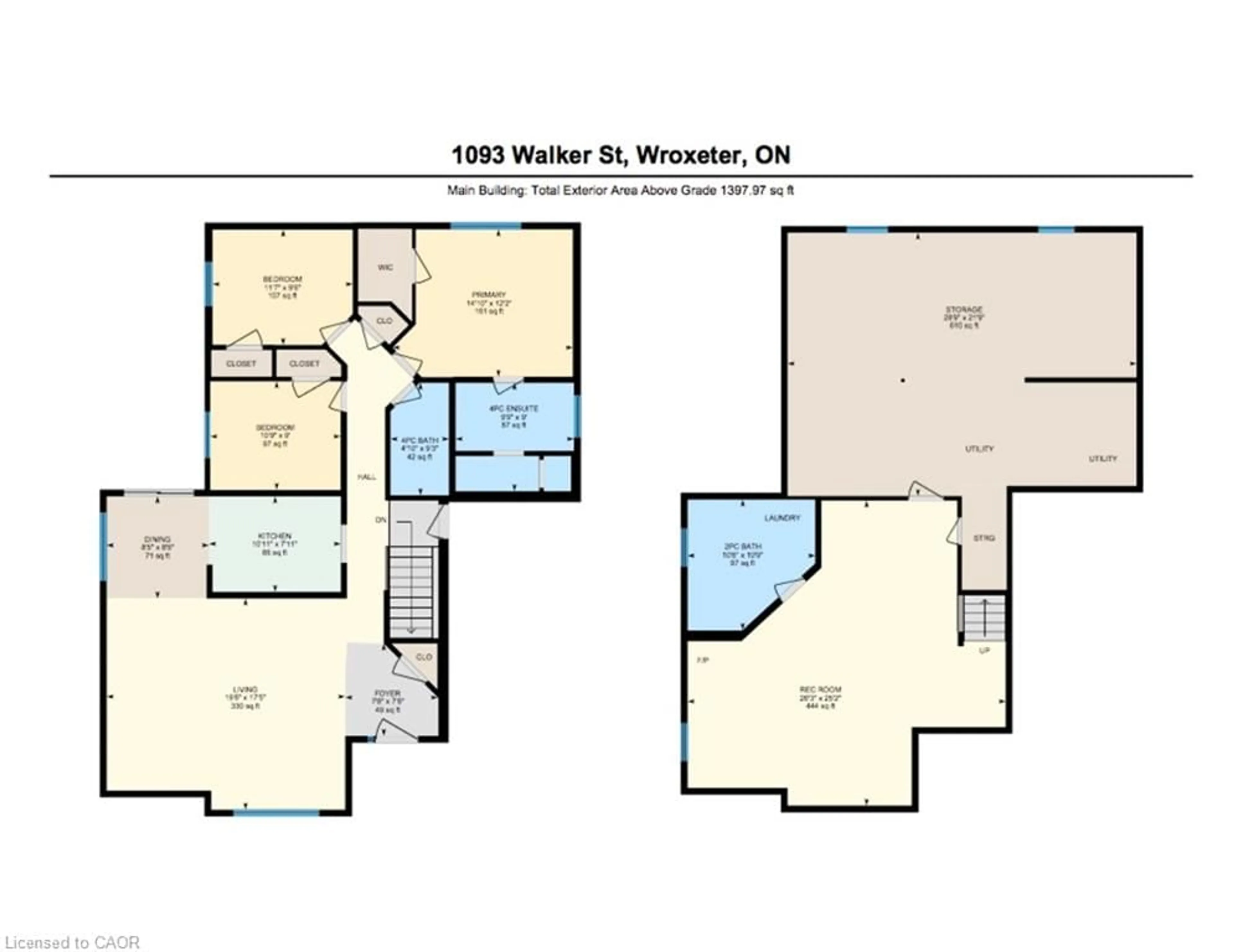 Floor plan for 1093 Walker St, Howick Ontario N0G 2X0