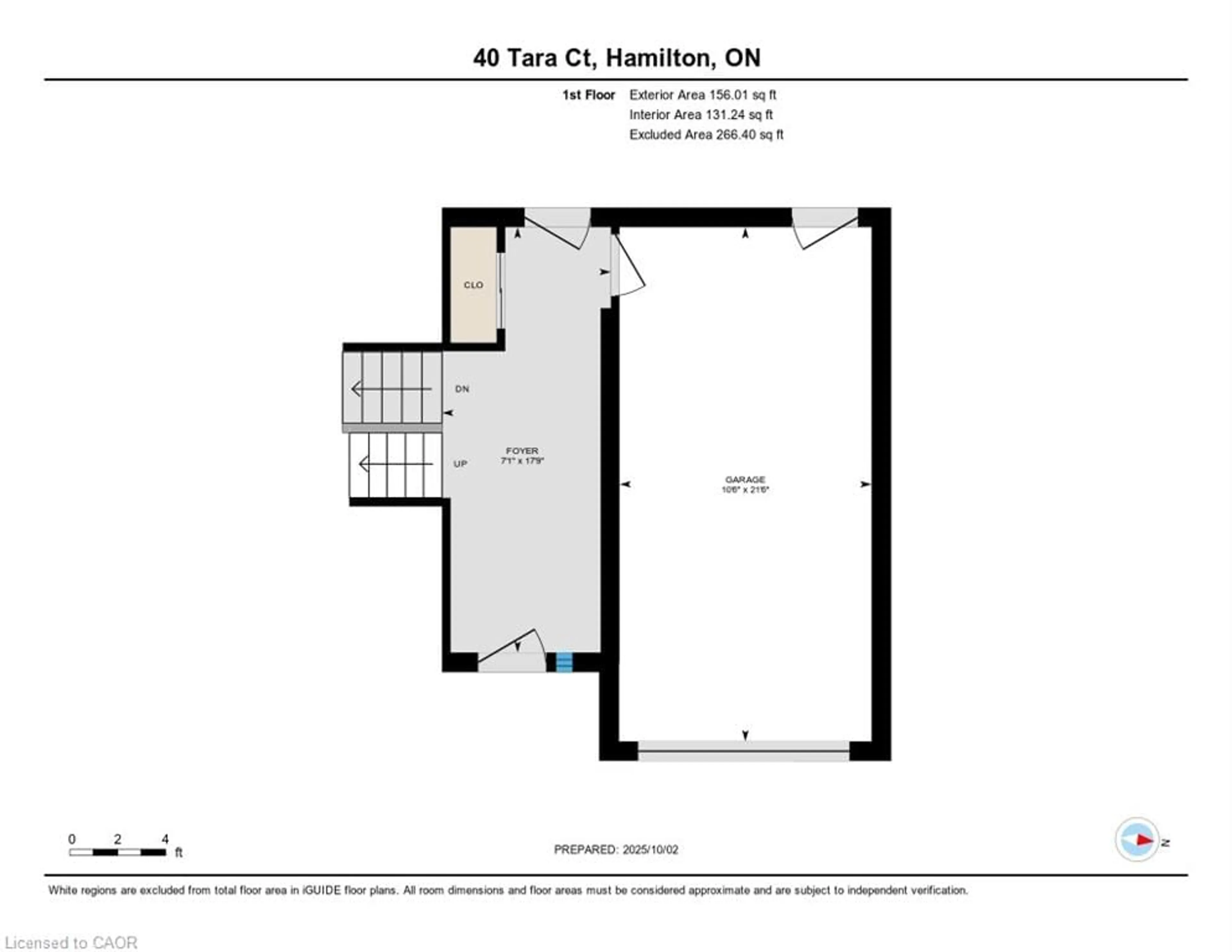 Floor plan for 40 Tara Crt, Hamilton Ontario L8K 6E6