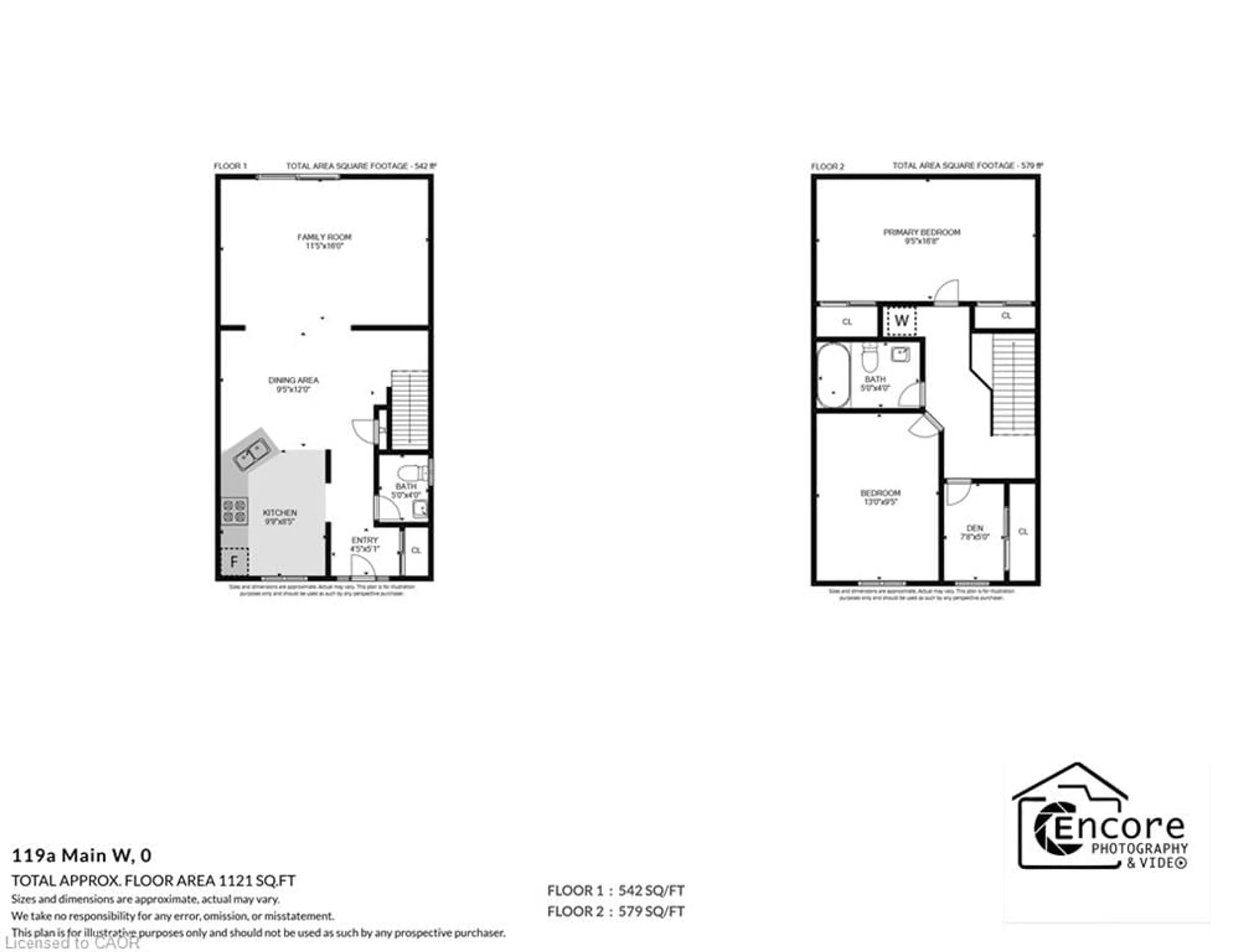 Floor plan for 119 Main St, Grimsby Ontario L3M 1R5
