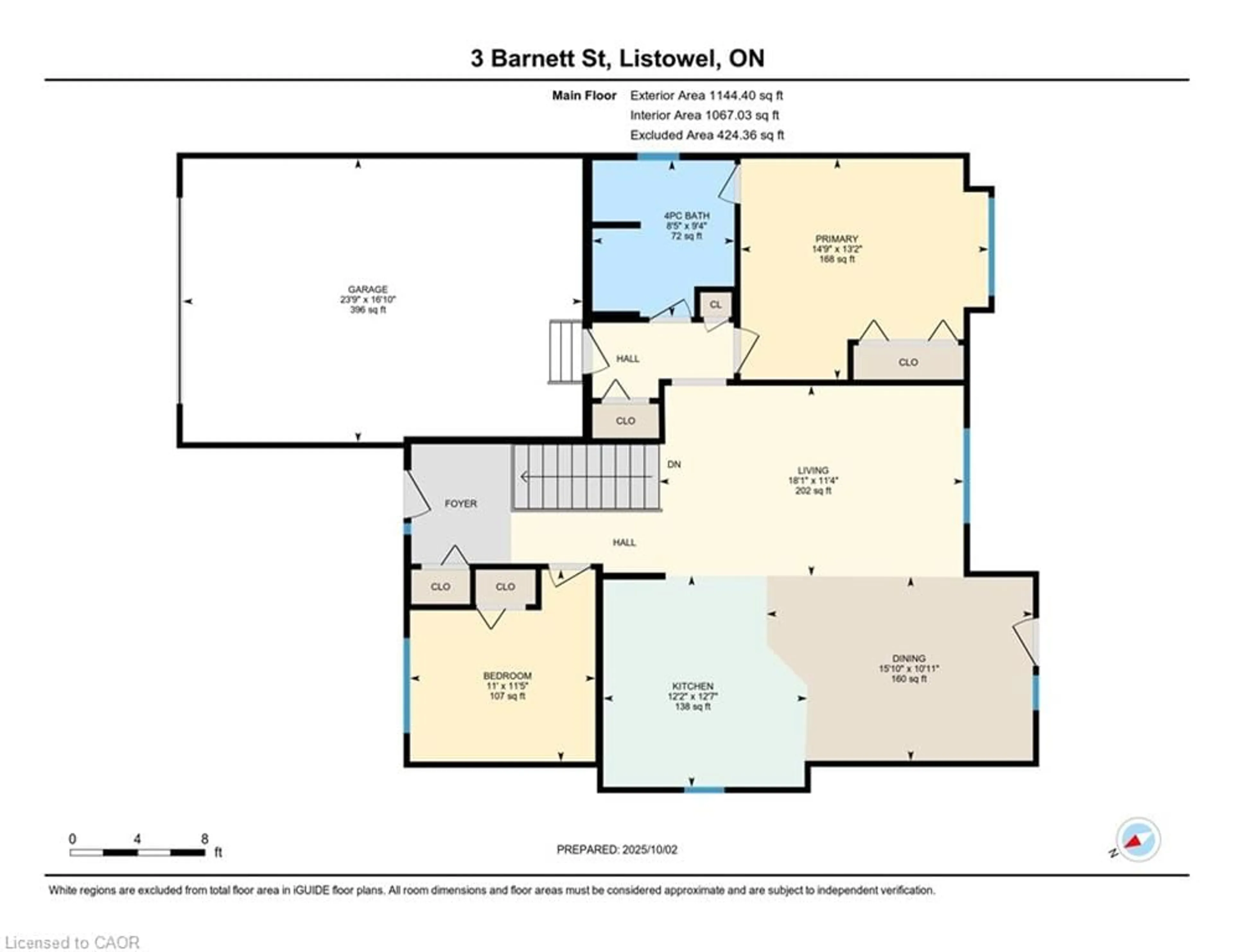 Floor plan for 3 Barnett St, Listowel Ontario N4W 3V9