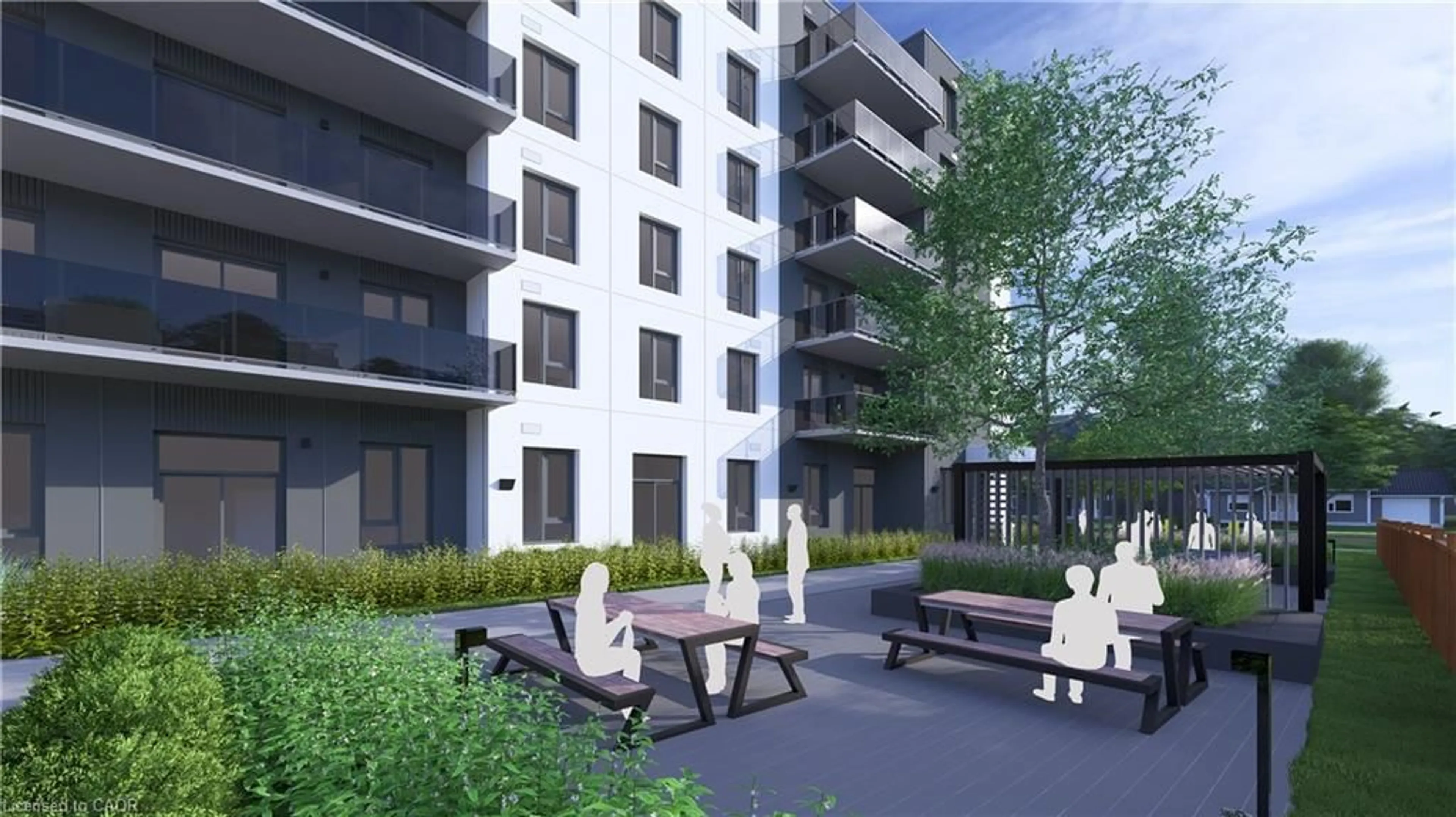 Patio, street for 333 Albert St #711, Waterloo Ontario N2L 0L1