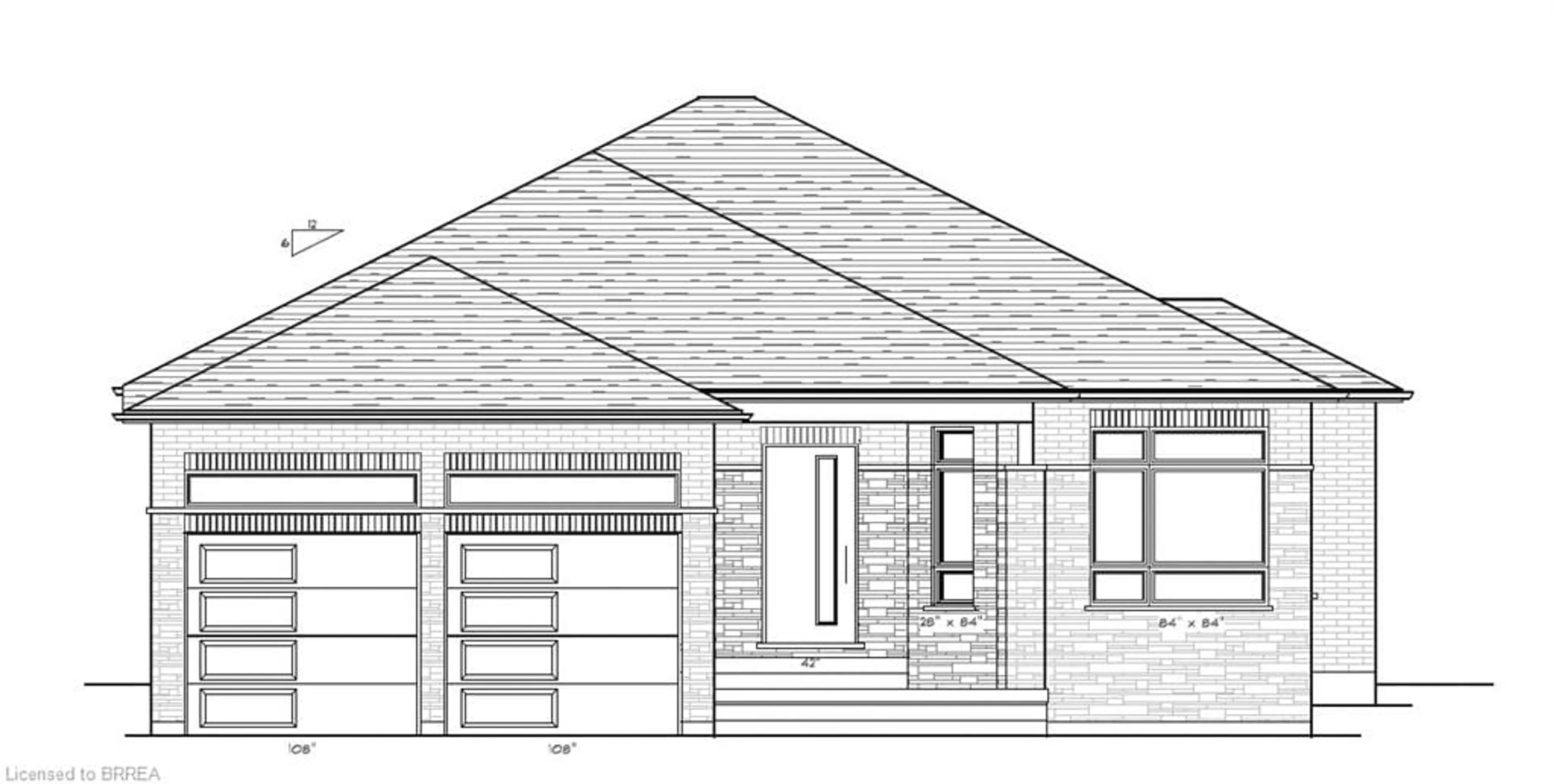 Home with brick exterior material, building for LOT 1 Donegal Dr, Brantford Ontario N3T 6K8