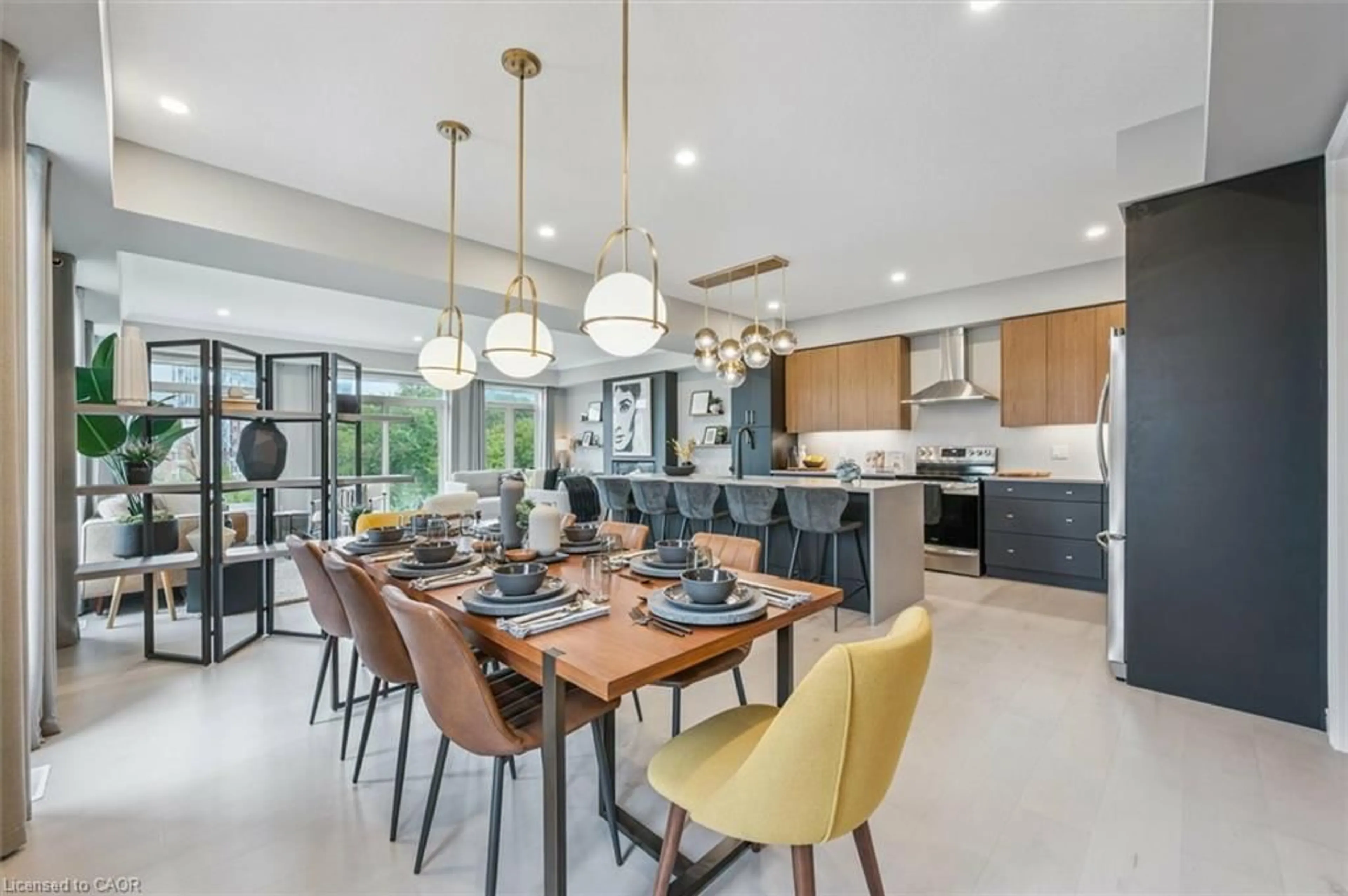 Open concept kitchen, ceramic/tile floor for 43 Everton Dr, Guelph Ontario N1E 0R9
