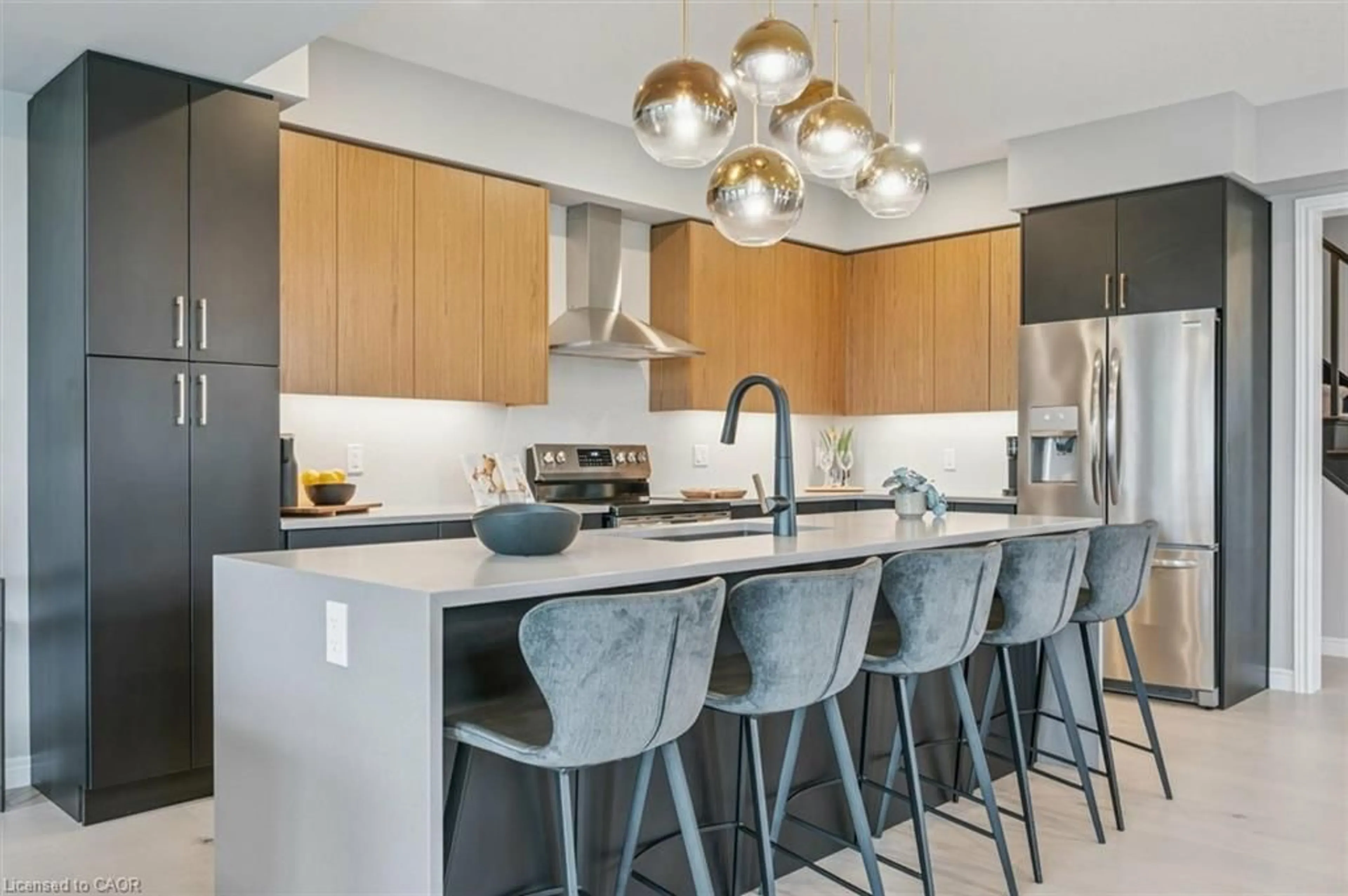 Contemporary kitchen, ceramic/tile floor for 43 Everton Dr, Guelph Ontario N1E 0R9