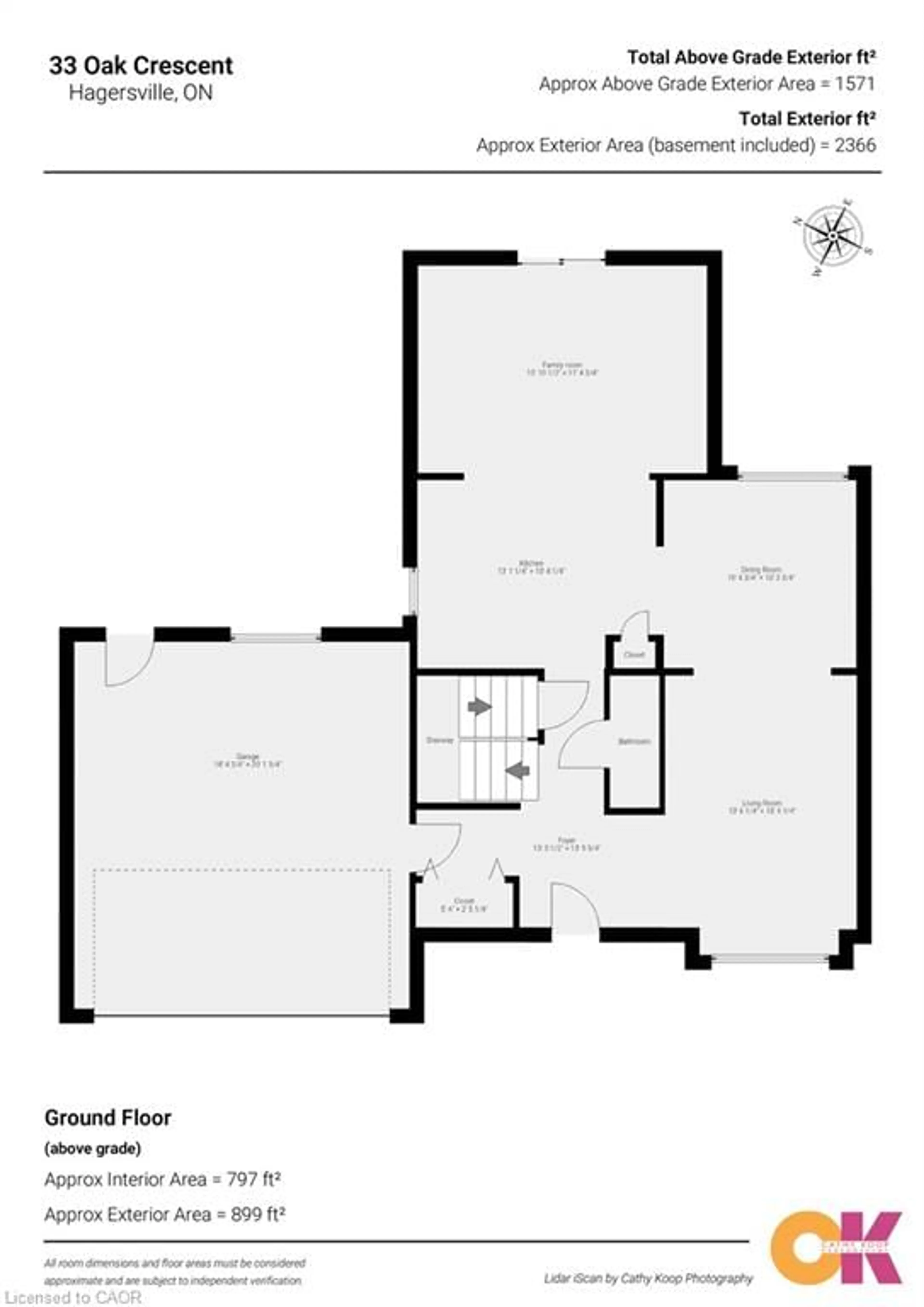 Floor plan for 33 Oak Cres, Hagersville Ontario N0A 1H0