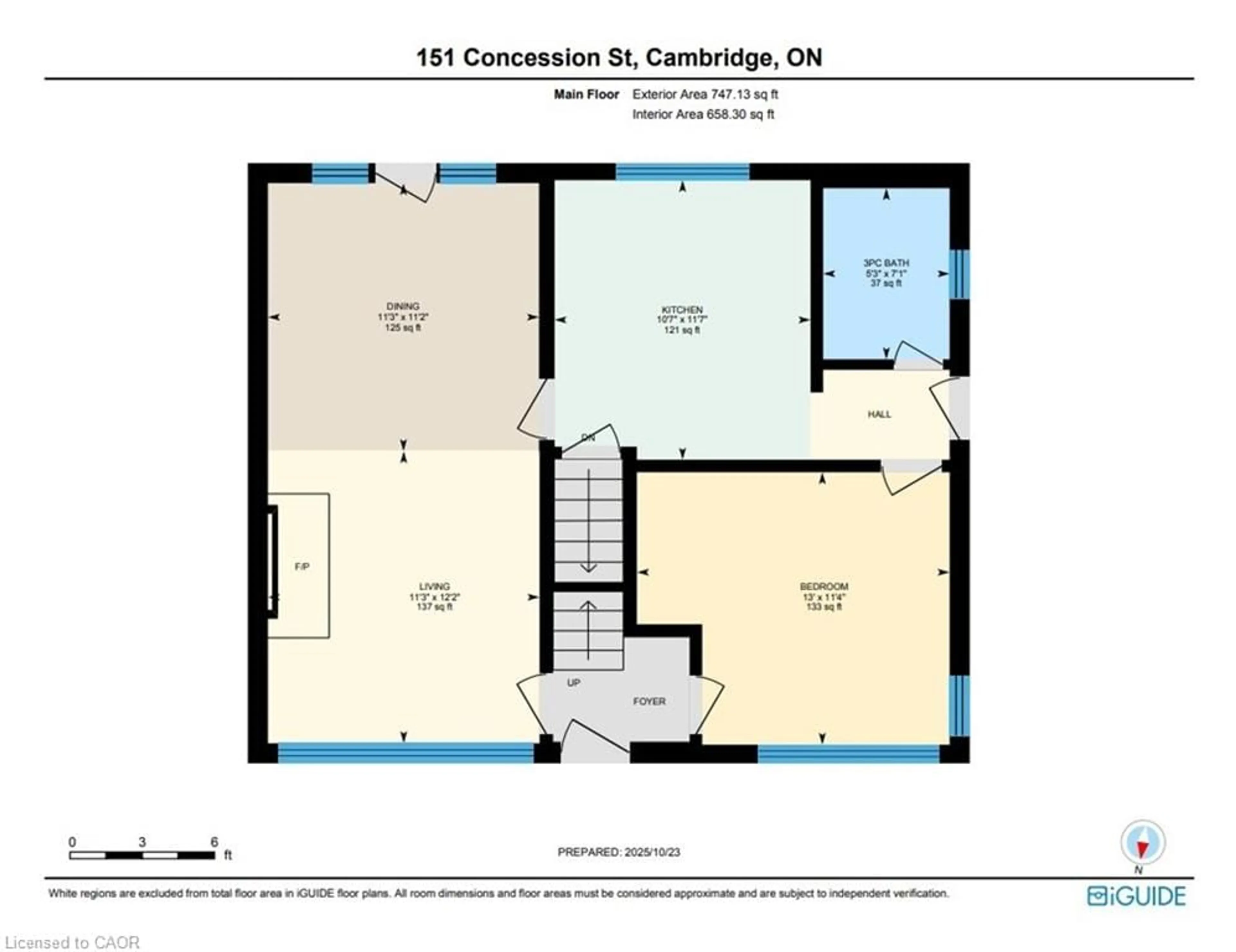 Floor plan for 151 Concession St, Cambridge Ontario N1R 2H5