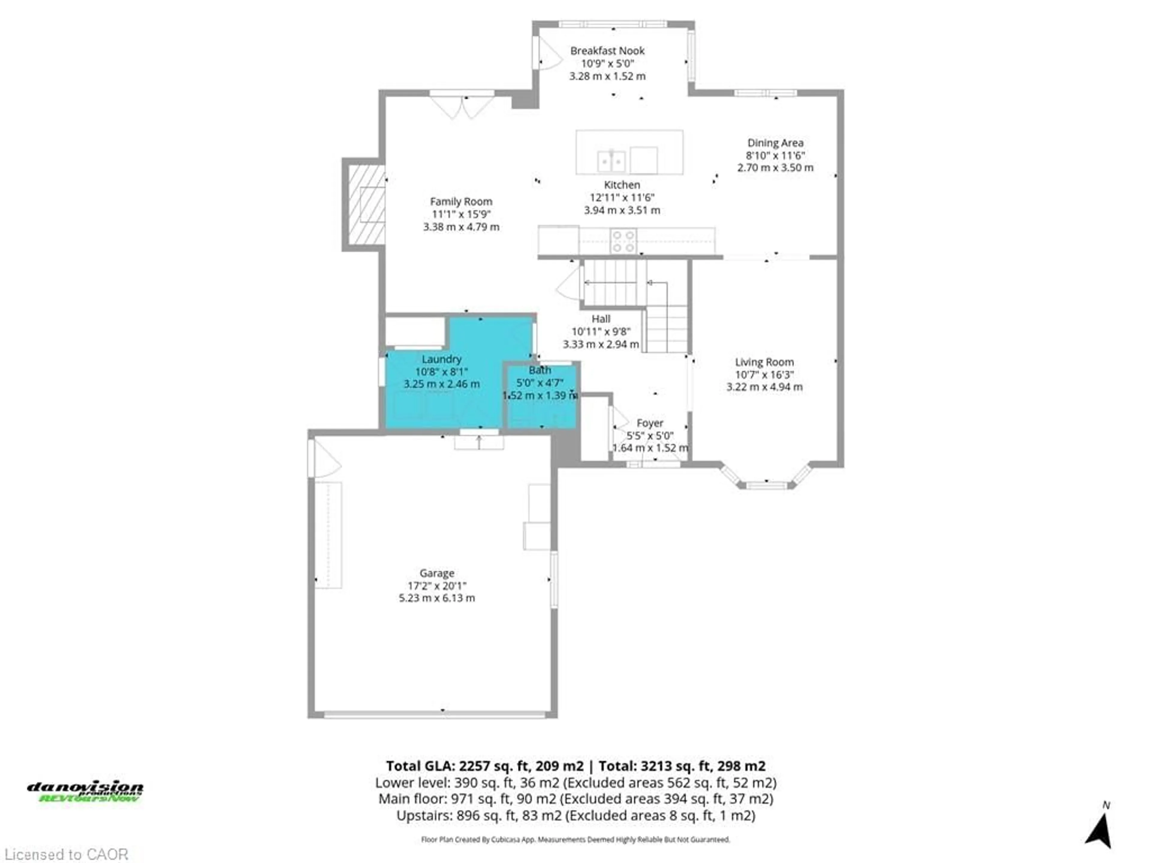 Floor plan for 22 Falls Cres, Simcoe Ontario N3Y 5K5