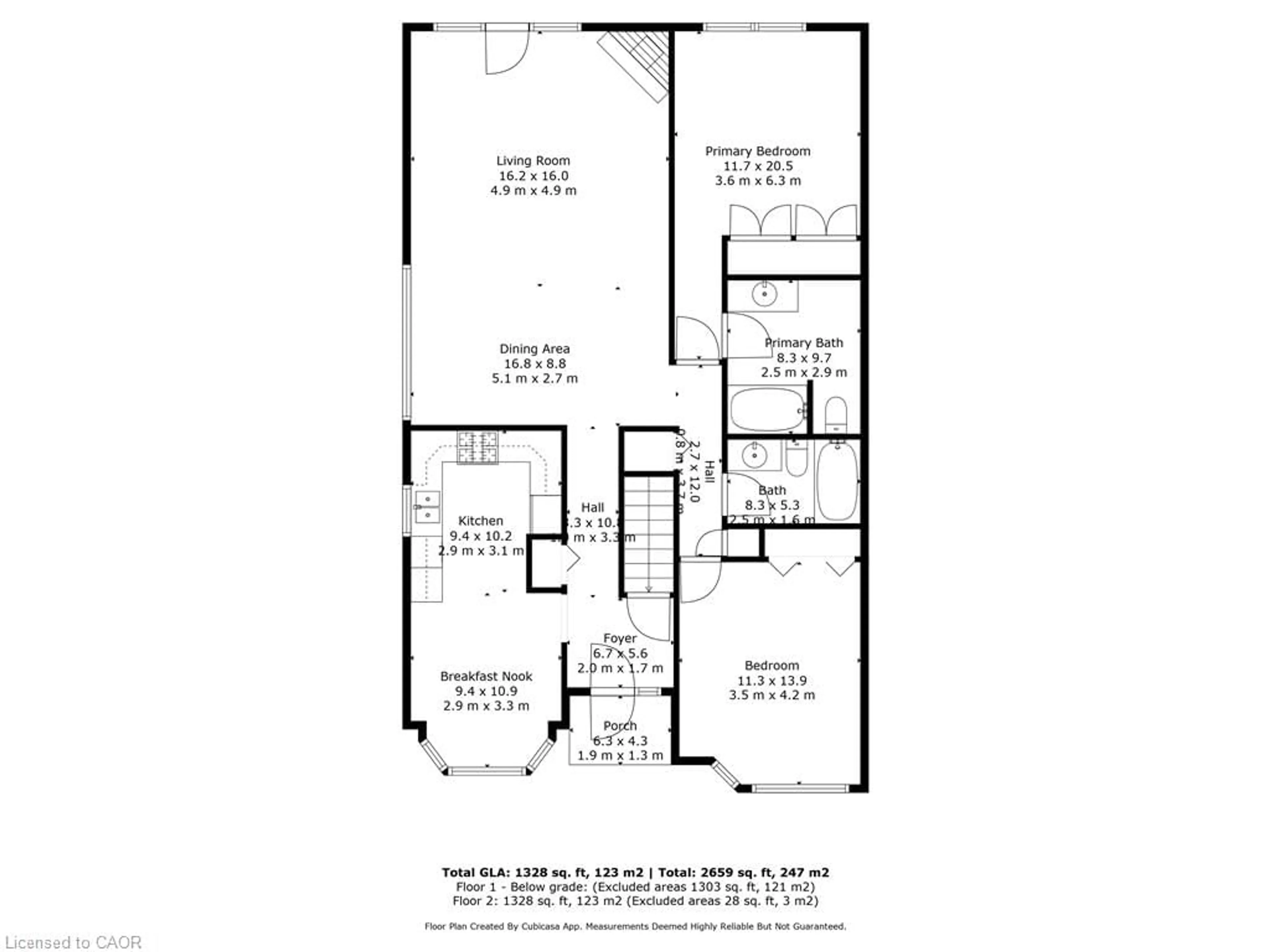 Floor plan for 42 Donly Dr #11, Simcoe Ontario N3Y 5L2