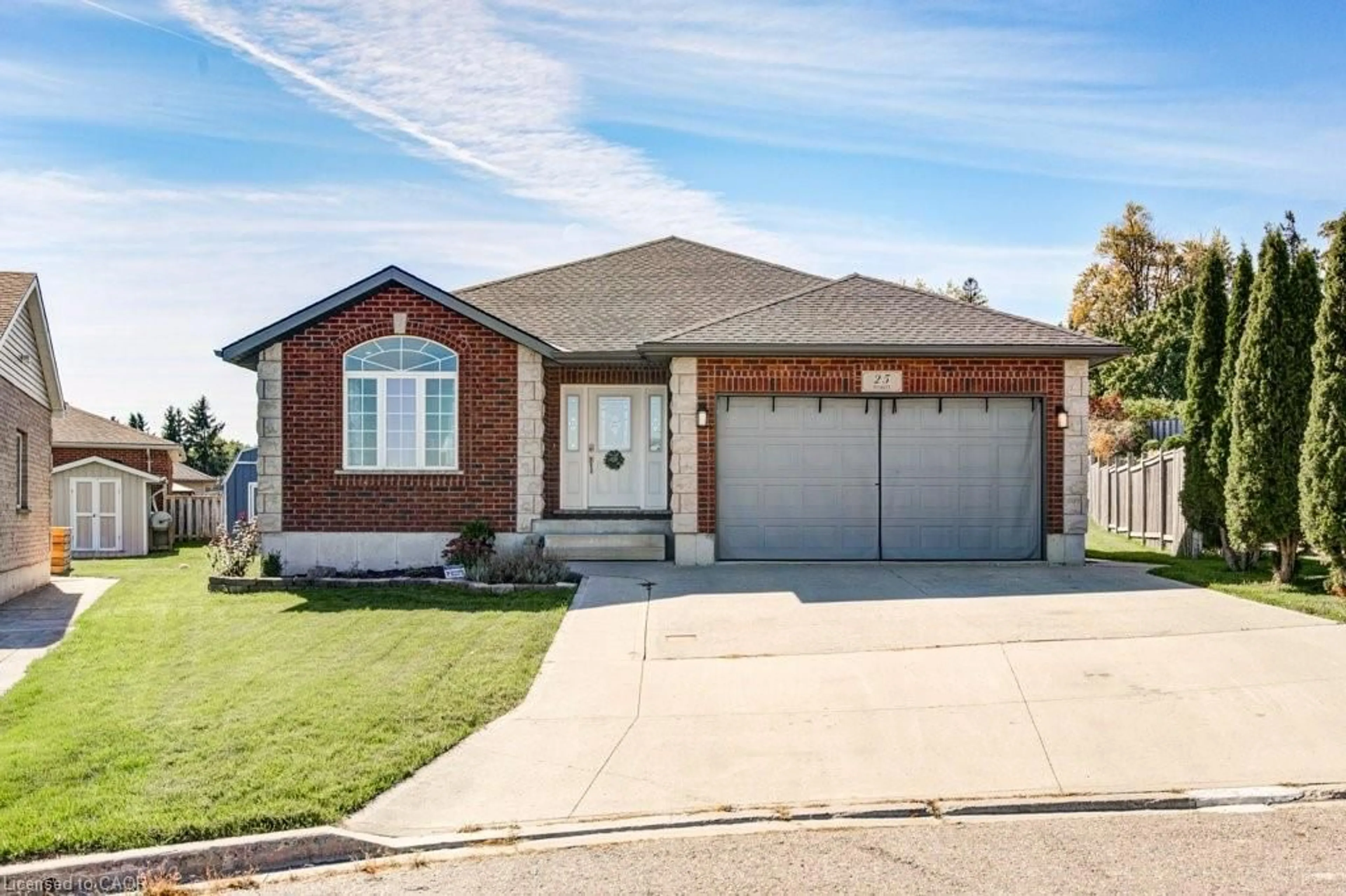 Home with brick exterior material, street for 25 Pickett Crt, Mitchell Ontario N0K 1N0